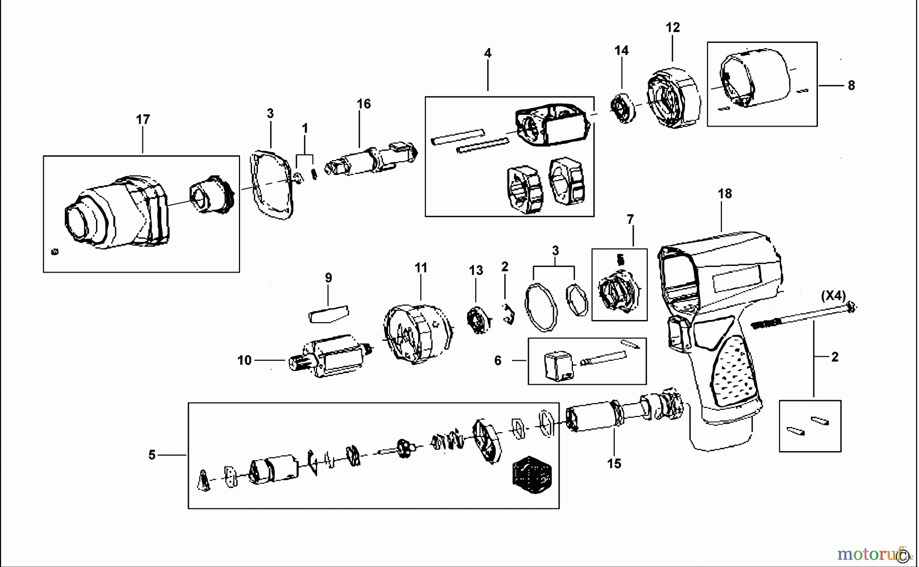 USAG POWER TOOLS IMPACT WRENCHES SCHLAGSCHRAUBENSCHL. 928 PC2 1/2 Seite 1