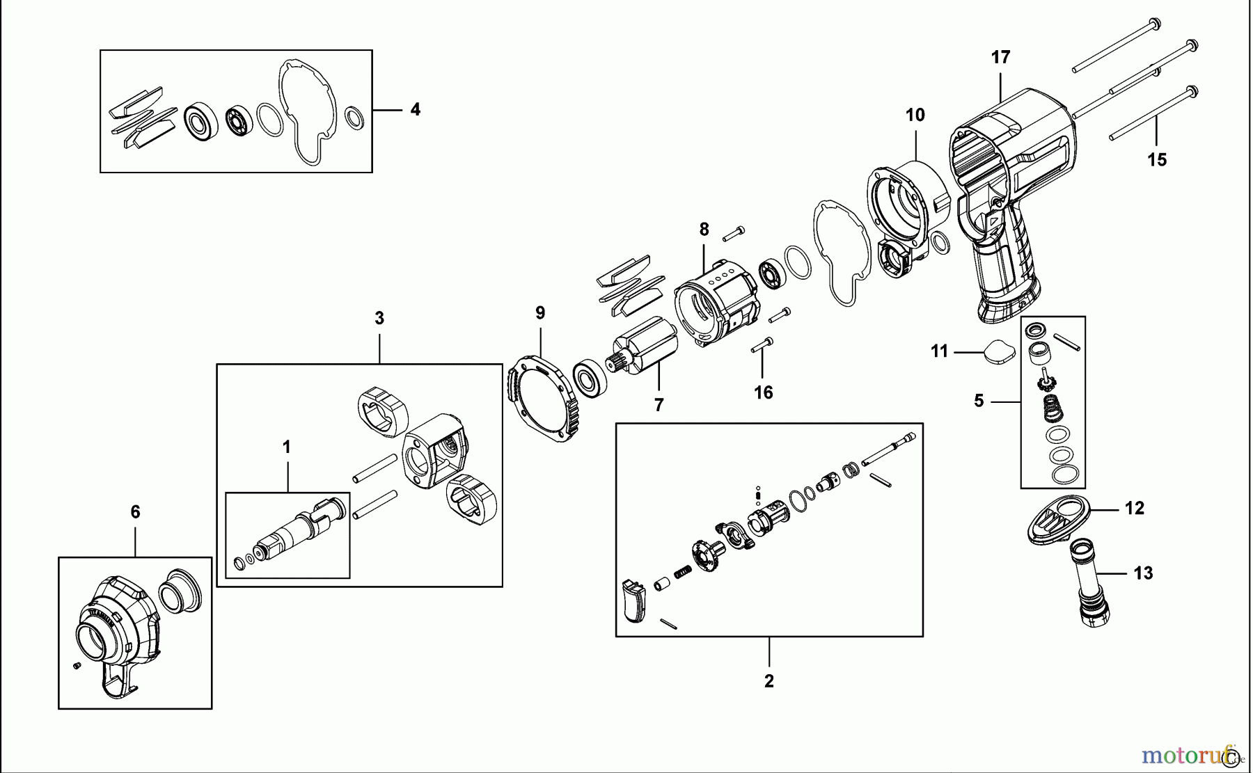  USAG POWER TOOLS IMPACT WRENCHES SCHLAGSCHRAUBENSCHL. 942 PC2 1/2 Seite 1
