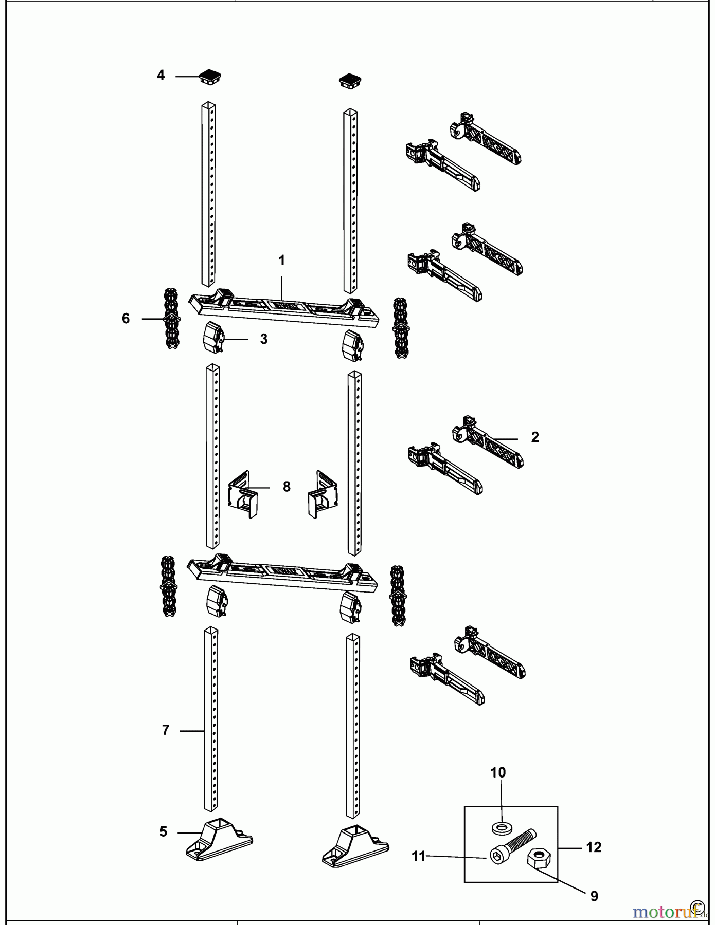 DEWALT LAGERUNG GESTELL DWST1-75694 Seite 1