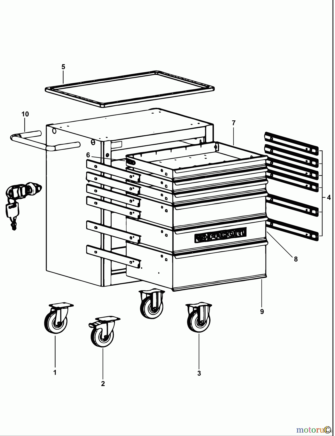  FACOM STORAGE WERKSTATTWAGEN ROLL.6XLPB Seite 1