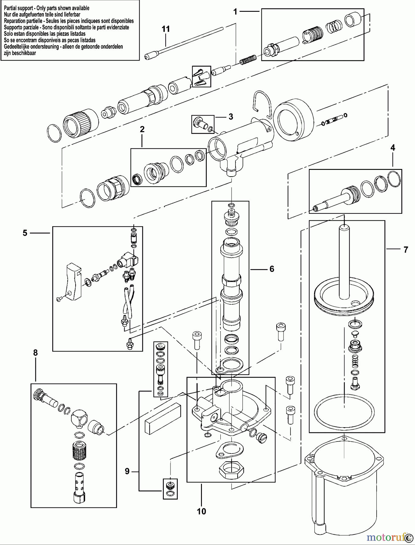 FACOM POWER TOOLS AIR TOOLS NIETER Y.135F Seite 1