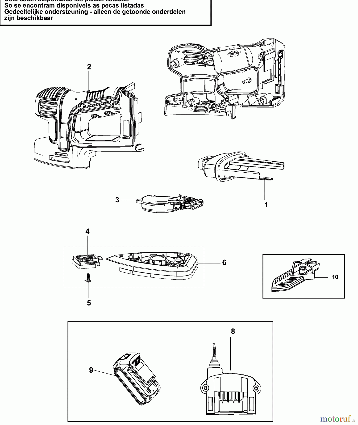 BLACK+DECKER INNENAUSSTATTUNG ABSCHLEIFGERÄT SCHLEIFER BDCDS18 Seite 1