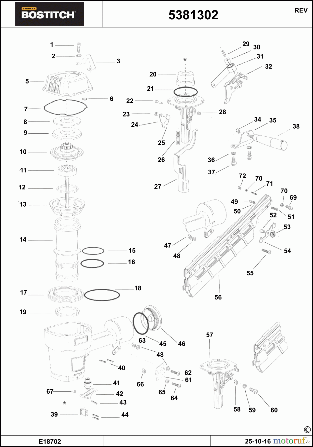  BOSTITCH NAILERS NAGLER 5381302 Seite 1