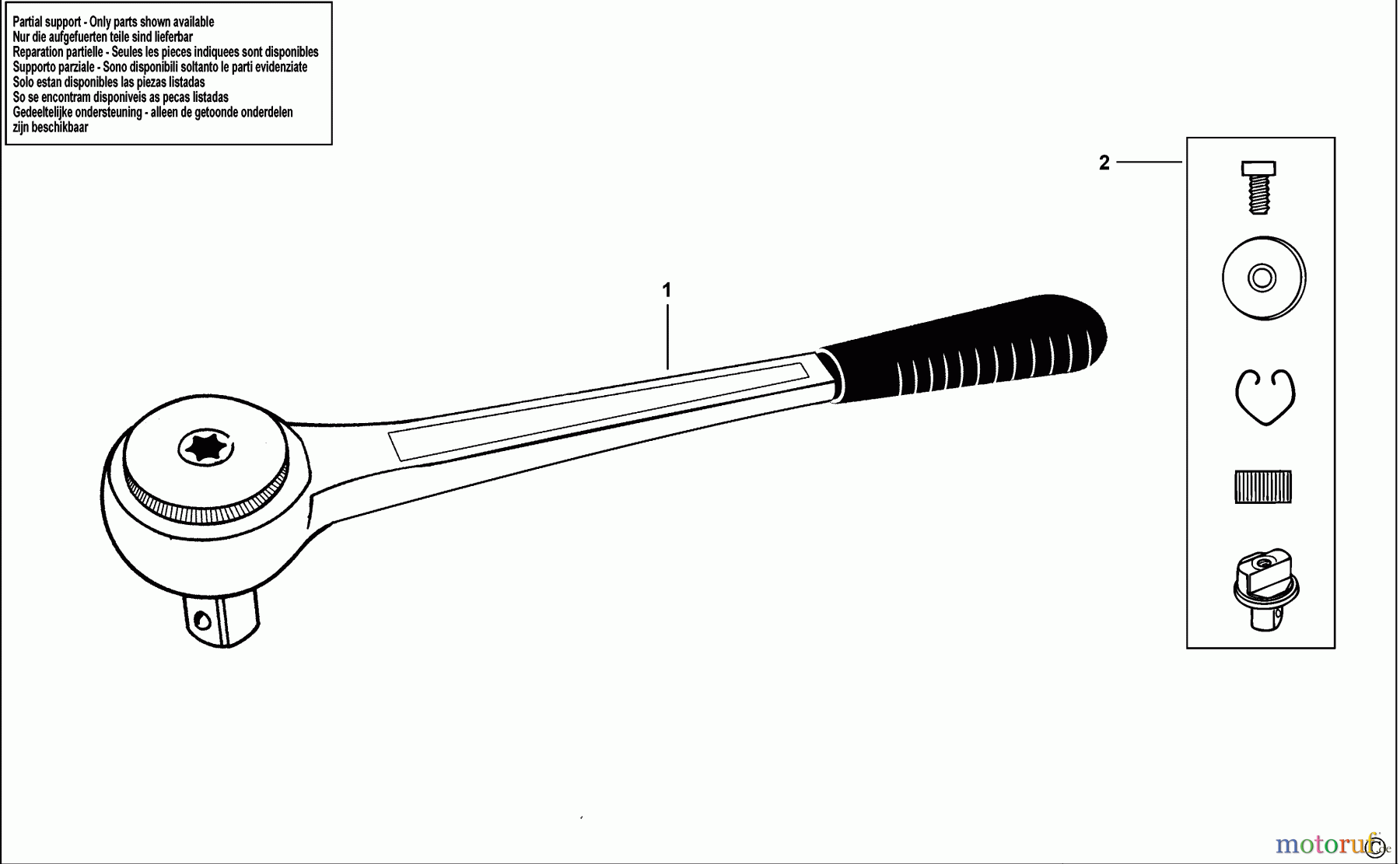 USAG WRENCHES RATCHETS RATSCHE 237 F 1/2 Seite 1