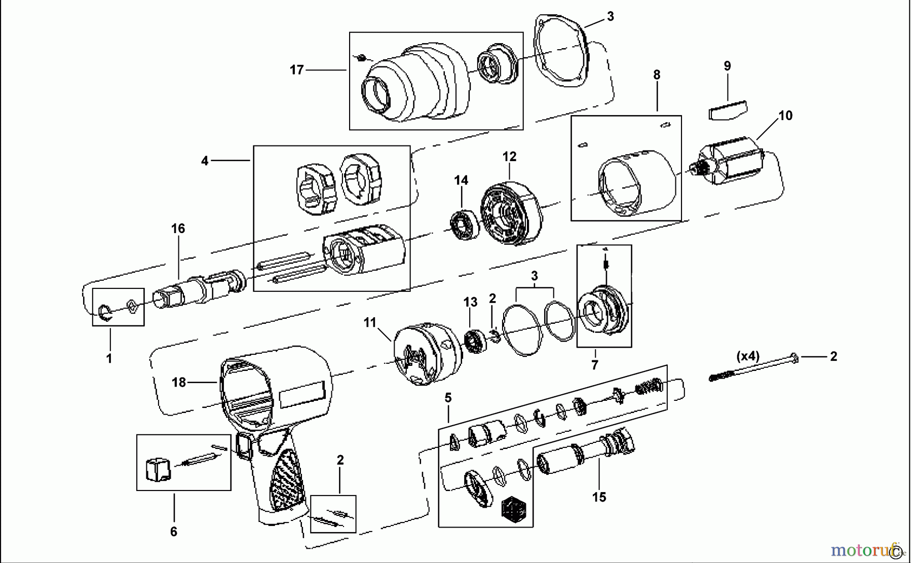 FACOM POWER TOOLS AIR TOOLS SCHLAGSCHRAUBENSCHL. NJ.2000F Seite 1