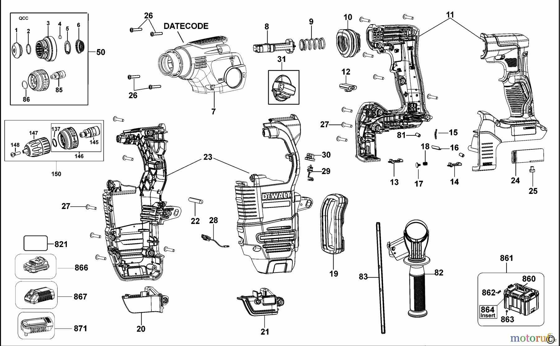 DEWALT Bohrhämmer Bohrhämmer SDS-PLUS BOHRHAMMER DCH334 Seite 1