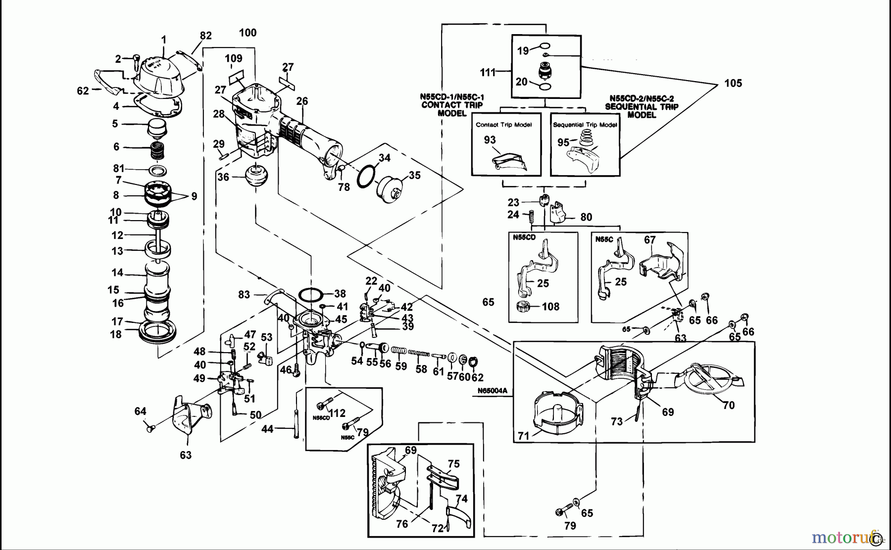 BOSTITCH NAILERS NAGLER N55C-1 Seite 1