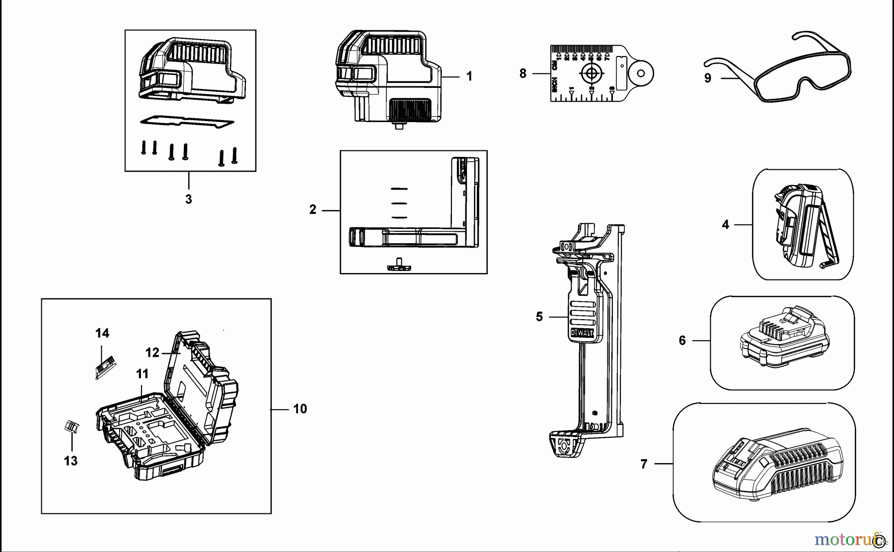 DEWALT LASERS KREUZLINIENLASER DCE0825R Seite 1