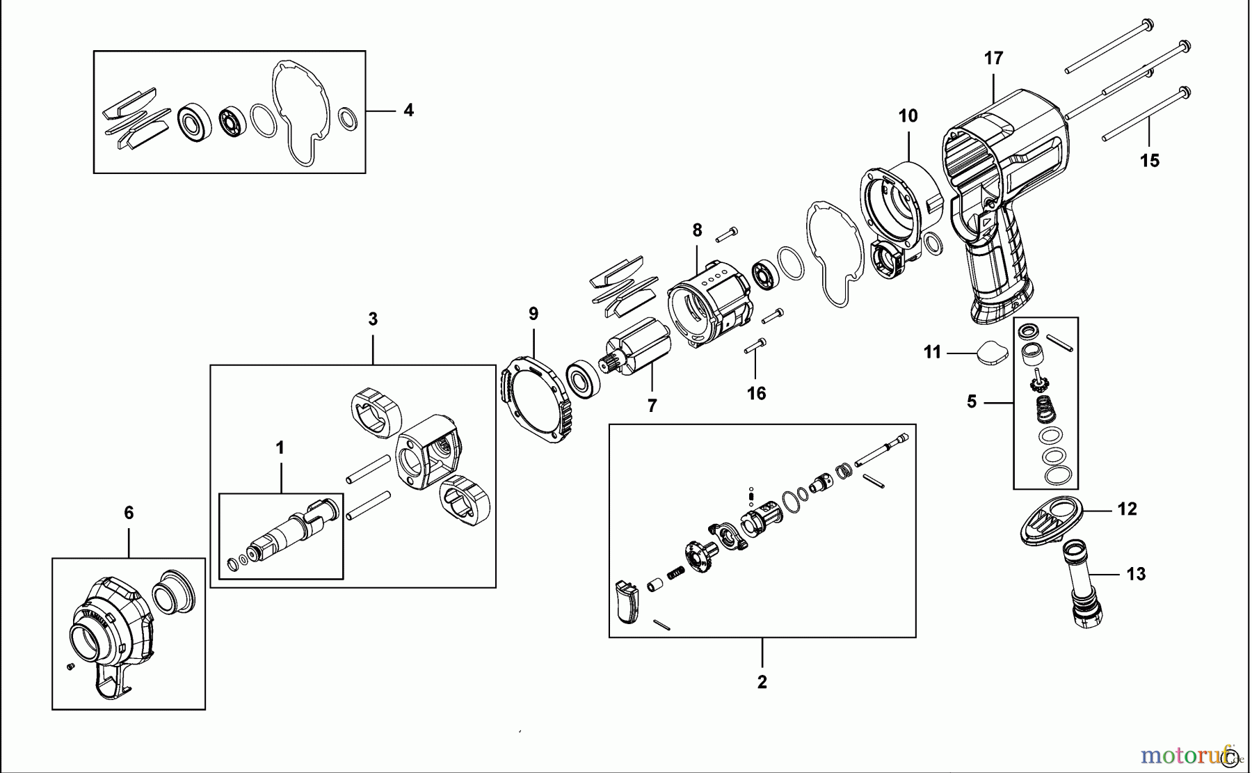  SIDCHROME POWER TOOLS AIR TOOLS SCHLAGSCHRAUBENSCHL. SCMTTA-050C Seite 1