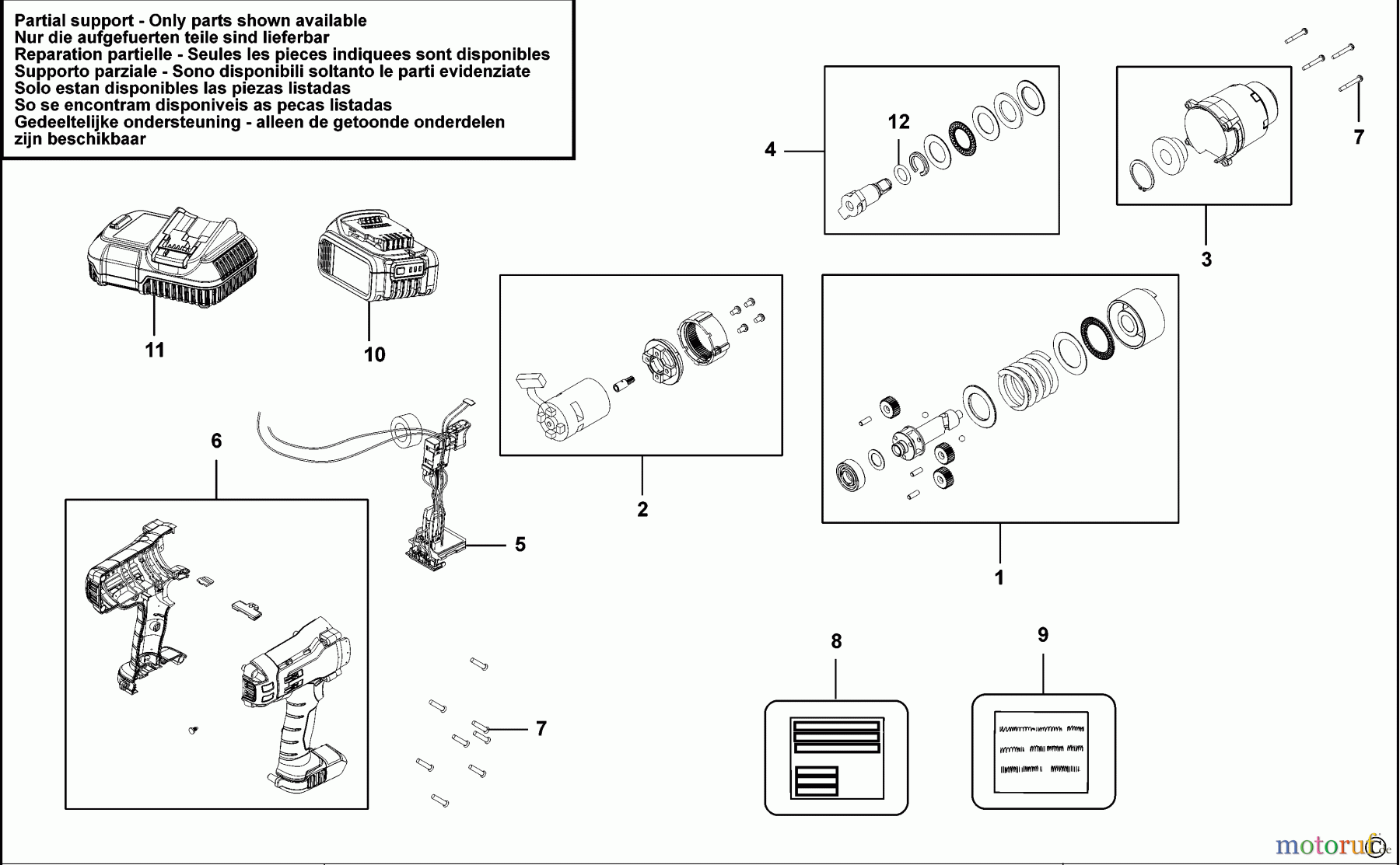  SIDCHROME POWER TOOLS CORDLESS SCHLAGSCHRAUBENSCHL. SCMT90001 Seite 1