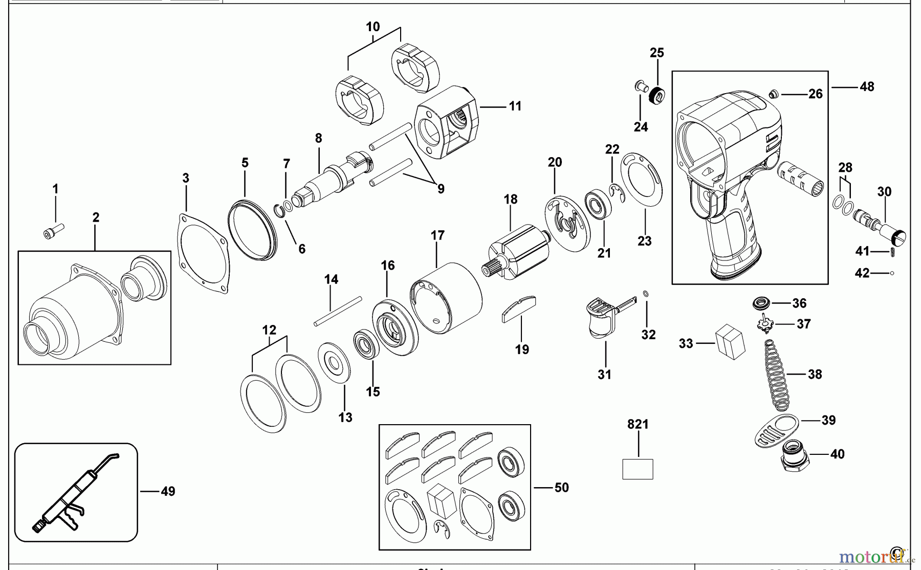  USAG POWER TOOLS IMPACT WRENCHES SCHLAGSCHRAUBENSCHL. 928 AC1 1/2 Seite 1