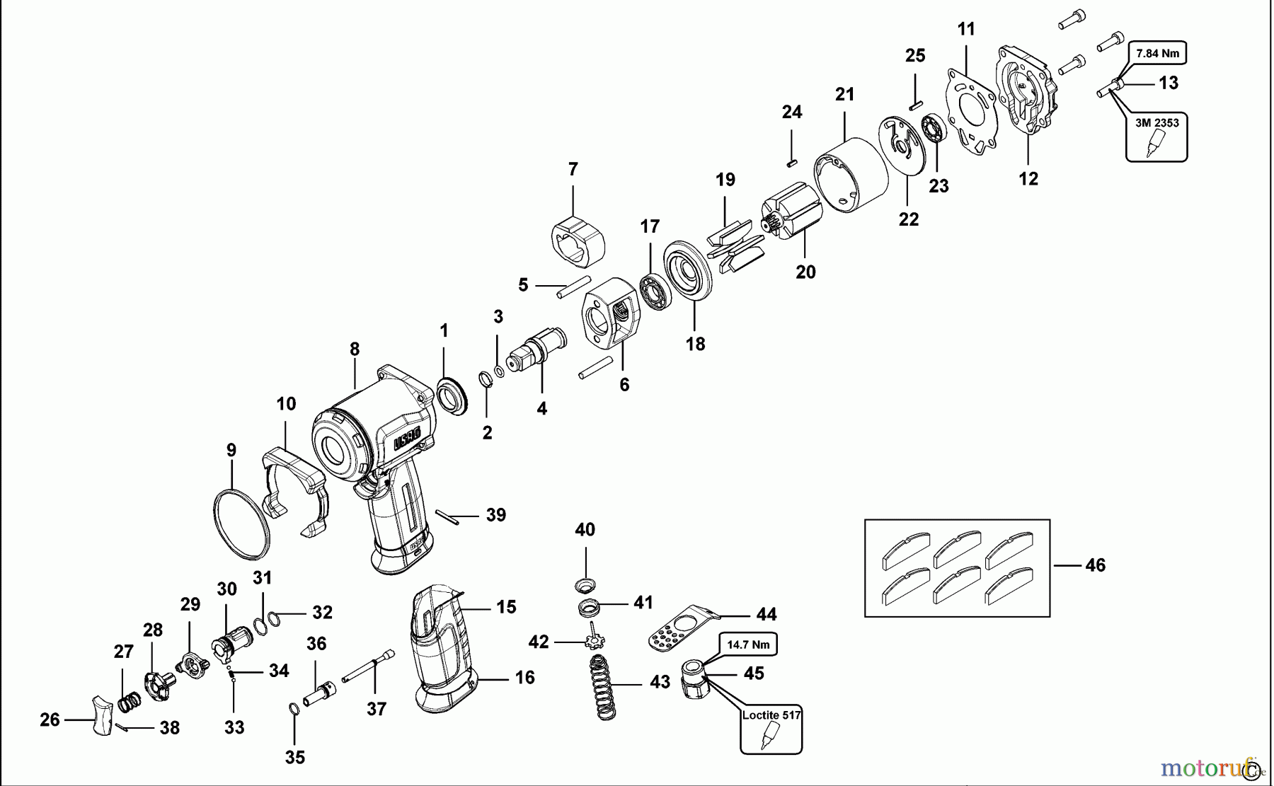 USAG POWER TOOLS IMPACT WRENCHES SCHLAGSCHRAUBENSCHL. 942 PC3 Seite 1