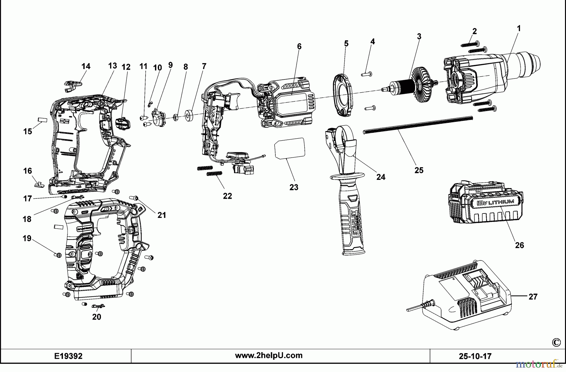 STANLEY HAMMERS ROTARY HAMMERS SDS-PLUS HAMMER FMC900M2T Seite 1