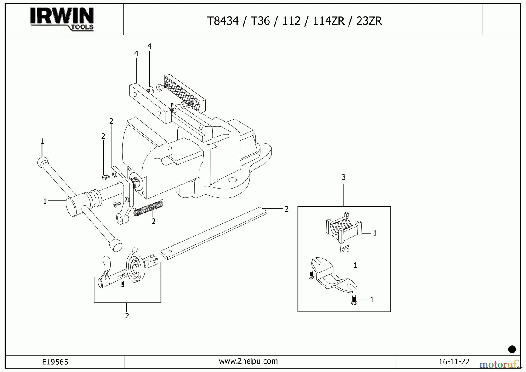 IRWIN VICES SCHRAUBSTOCK 114ZR Seite 2