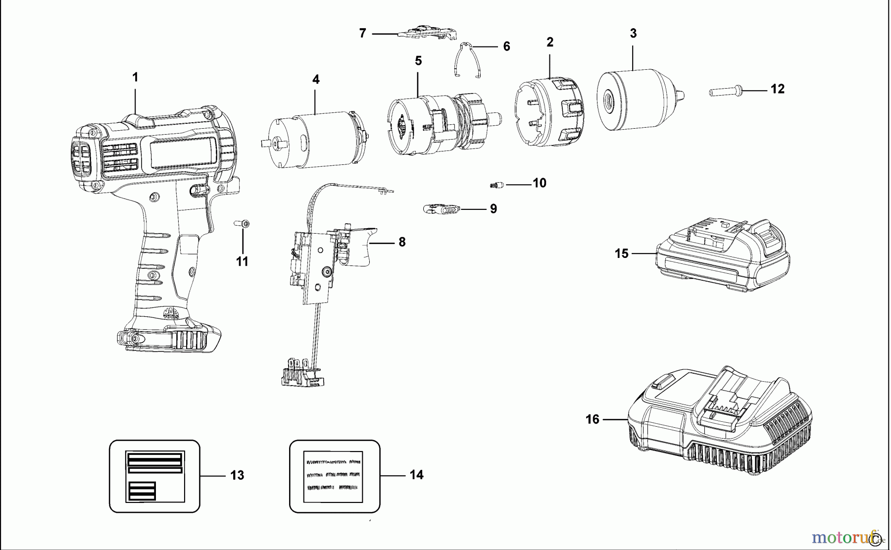 SIDCHROME POWER TOOLS CORDLESS BOHRER SCMT90030 Seite 1