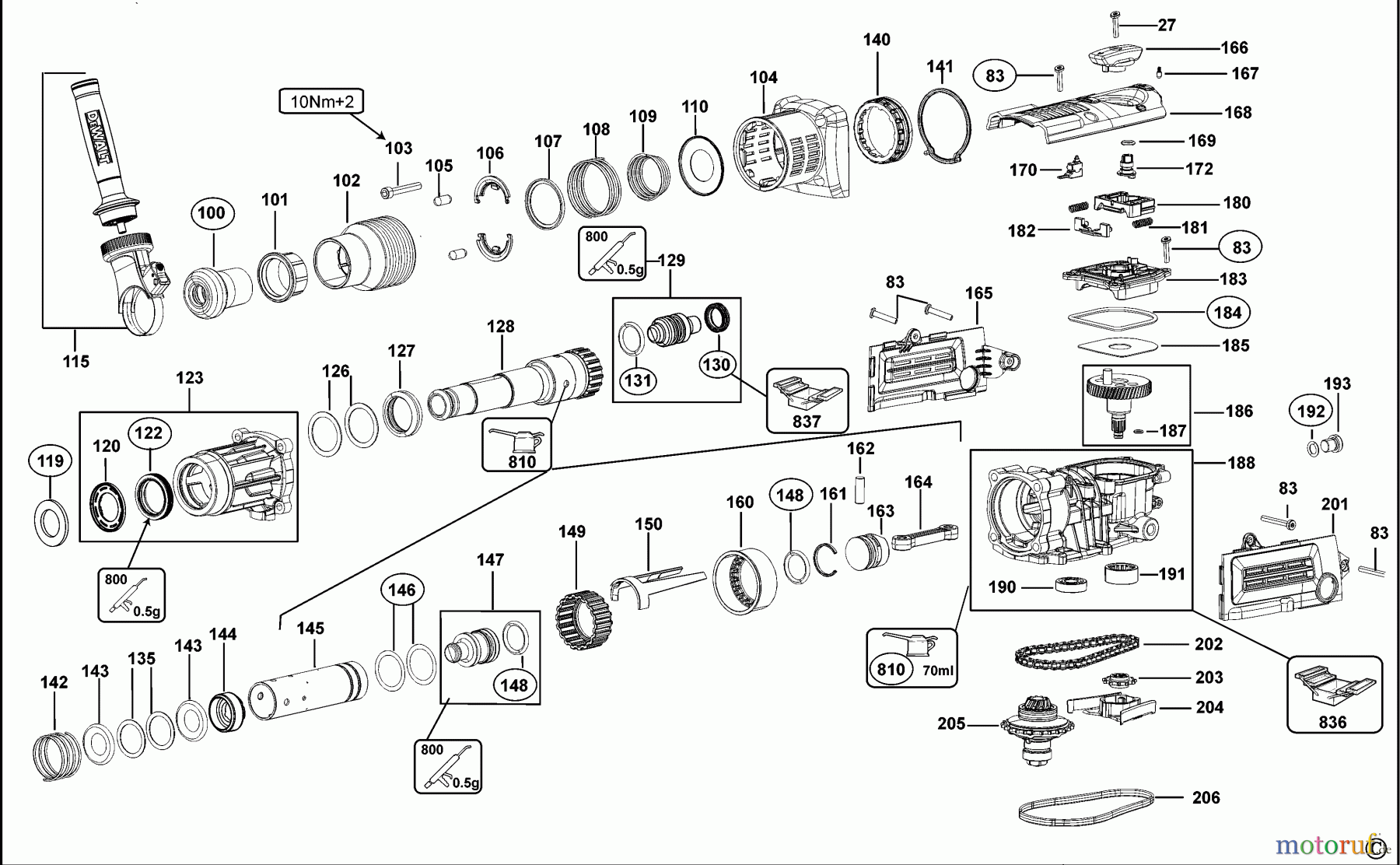  DEWALT Bohrhämmer Bohrhämmer SDS-PLUS DREHHAMMER D25604 Seite 2