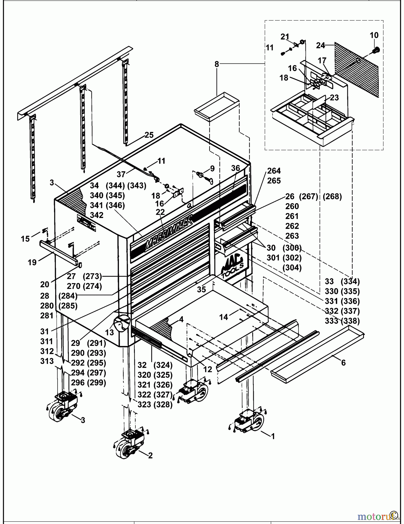 MAC STORAGE WERKSTATTWAGEN MB1300 Seite 1