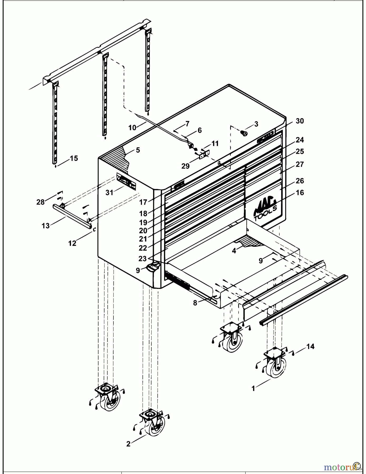 MAC STORAGE WERKSTATTWAGEN MB1800 Seite 1