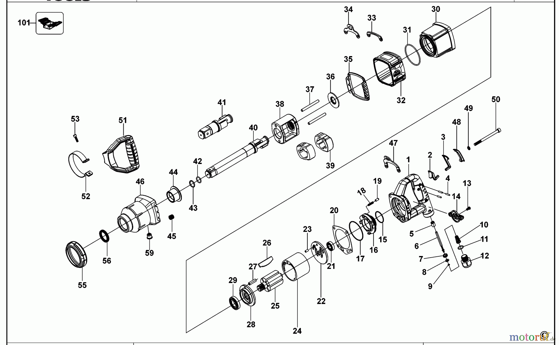  MAC POWER TOOLS SCHLAGSCHRAUBENSCHL. AWD099-S Seite 1