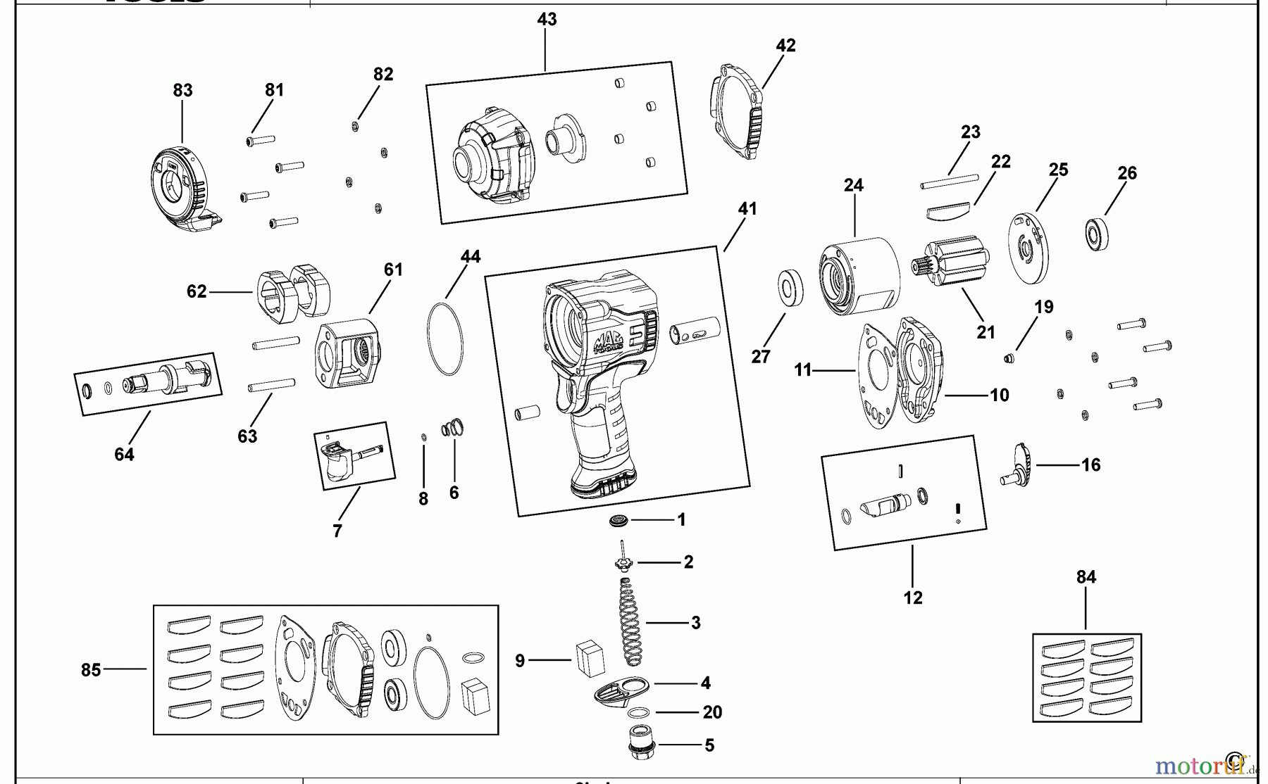  MAC POWER TOOLS SCHLAGSCHRAUBENSCHL. MPF990501 Seite 1
