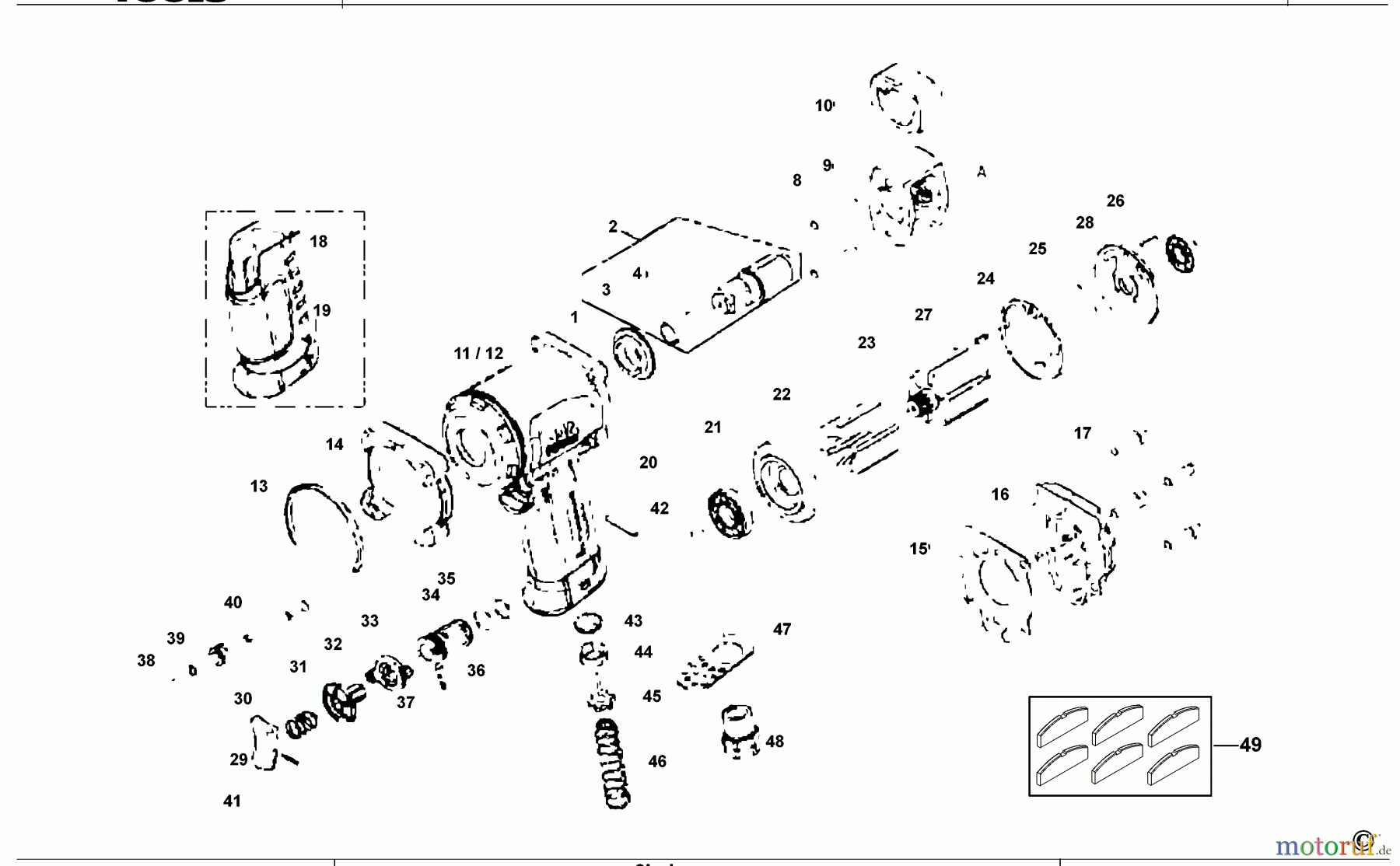  MAC POWER TOOLS SCHLAGSCHRAUBENSCHL. AWP050M Seite 1