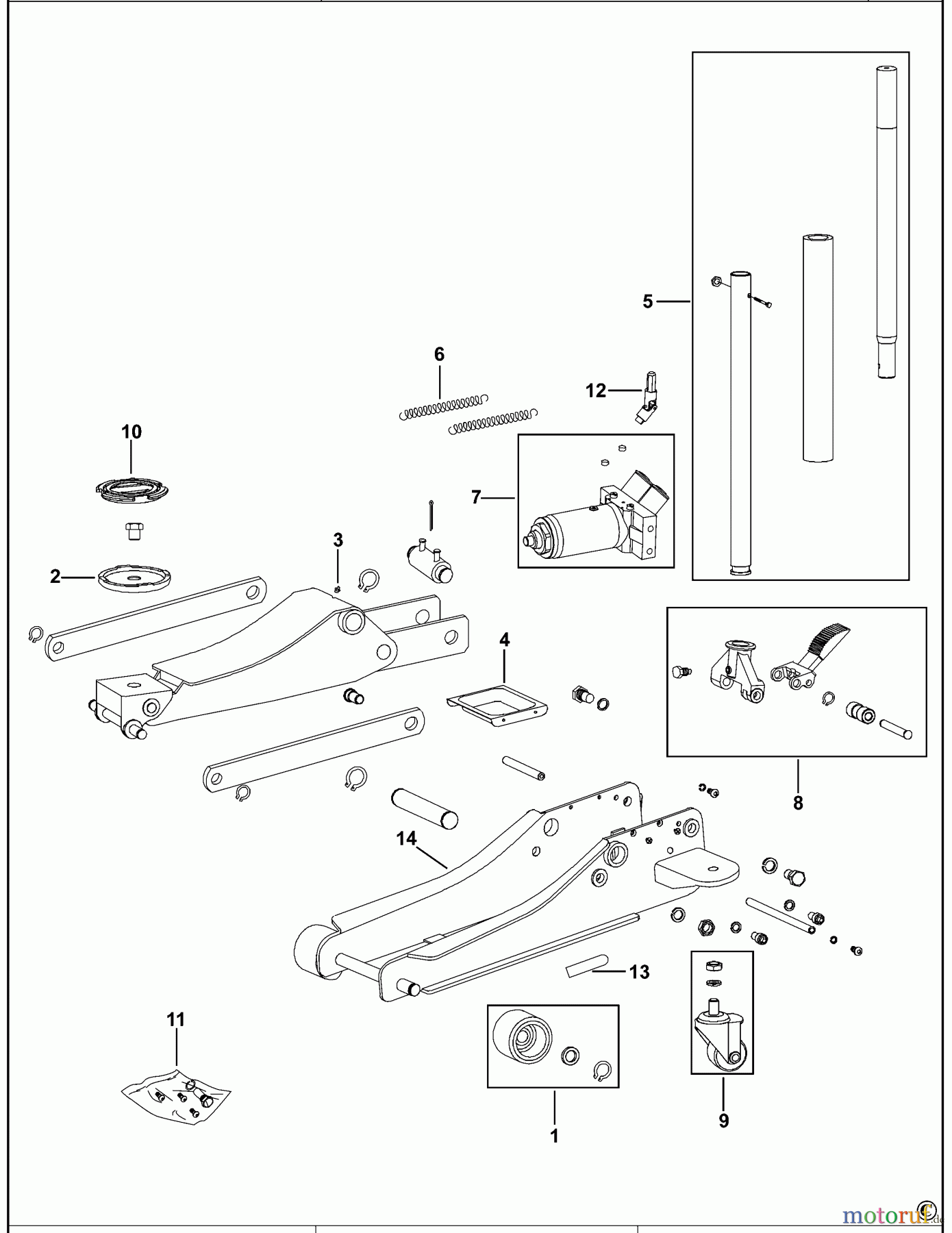  MAC AUTOMOTIVE TOOLS HYDRAULISCHEN WAGENHEBER JULP3T Seite 1