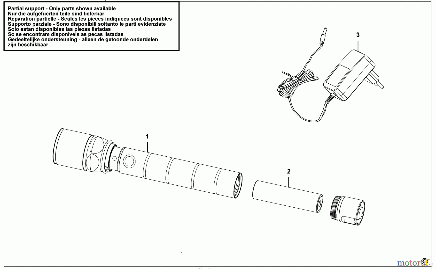 USAG LIGHTING SCHNURLOS-FACKEL 889 TD Seite 1
