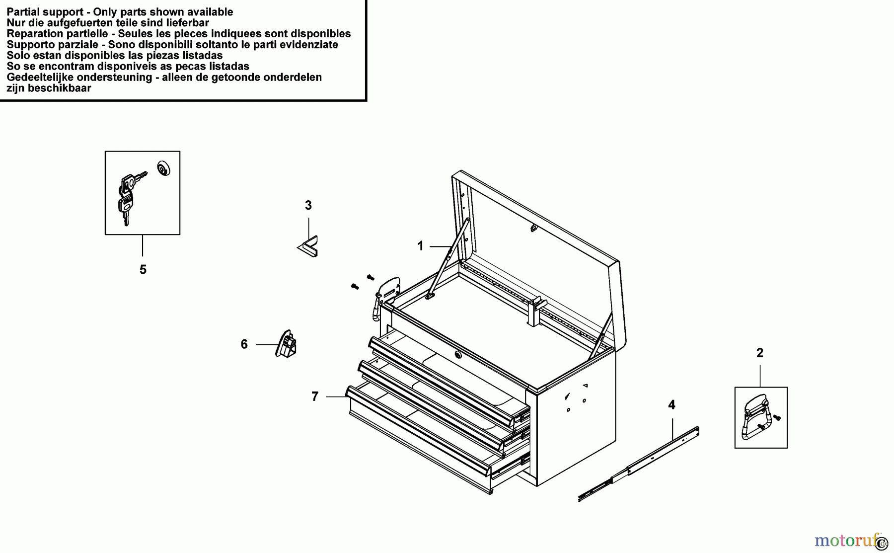 FACOM STORAGE SCHUBLADENSCHRANK BT.C3TA Seite 1