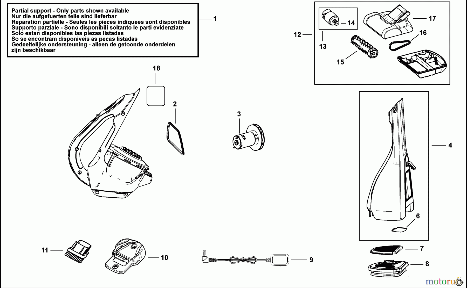  BLACK+DECKER HAUSHALT REINIGUNG STAUBSAUGER DVA325JP Seite 1