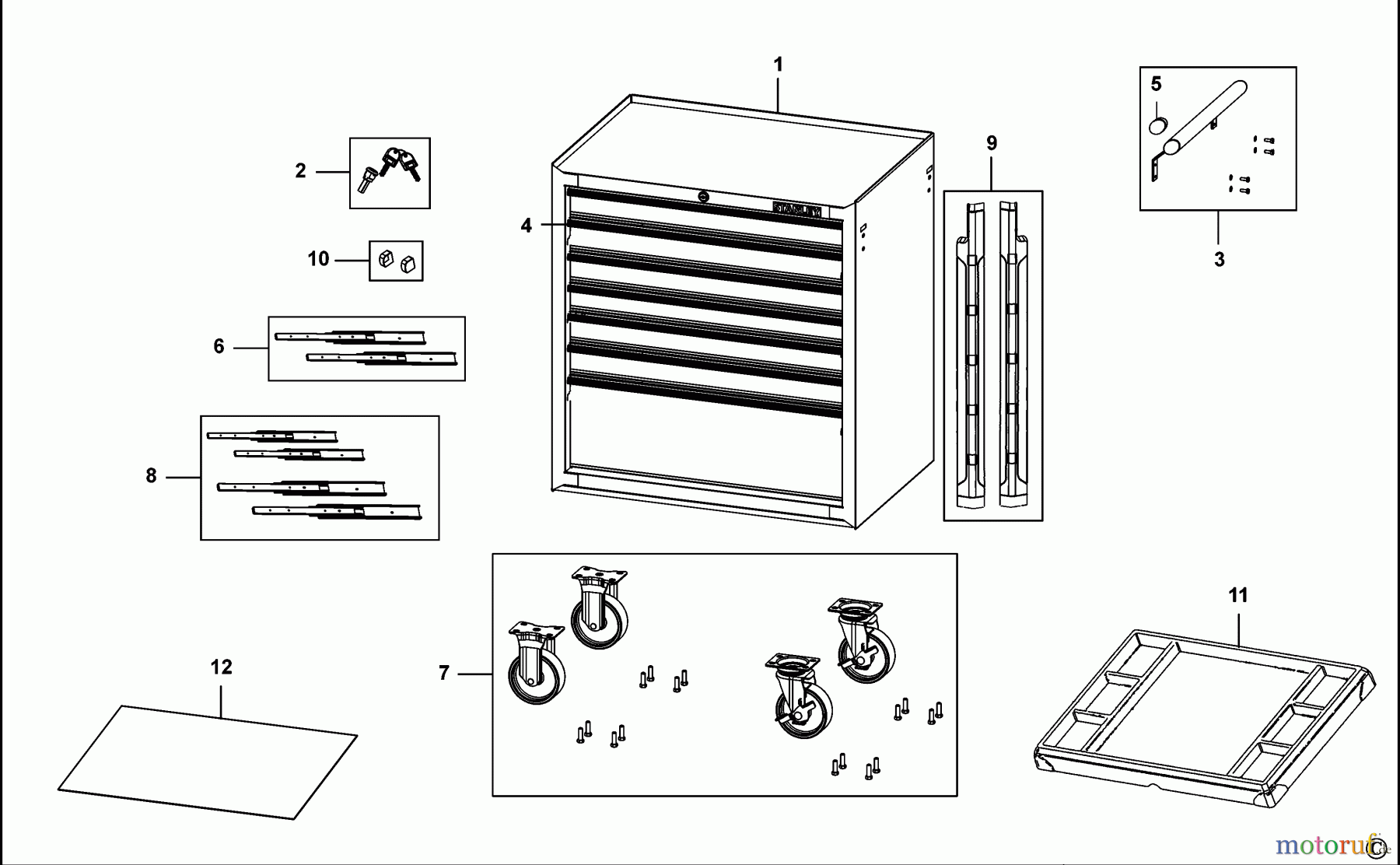  STANLEY STORAGE WORKCENTRES WERKSTATTWAGEN STMT81417-1 Seite 1