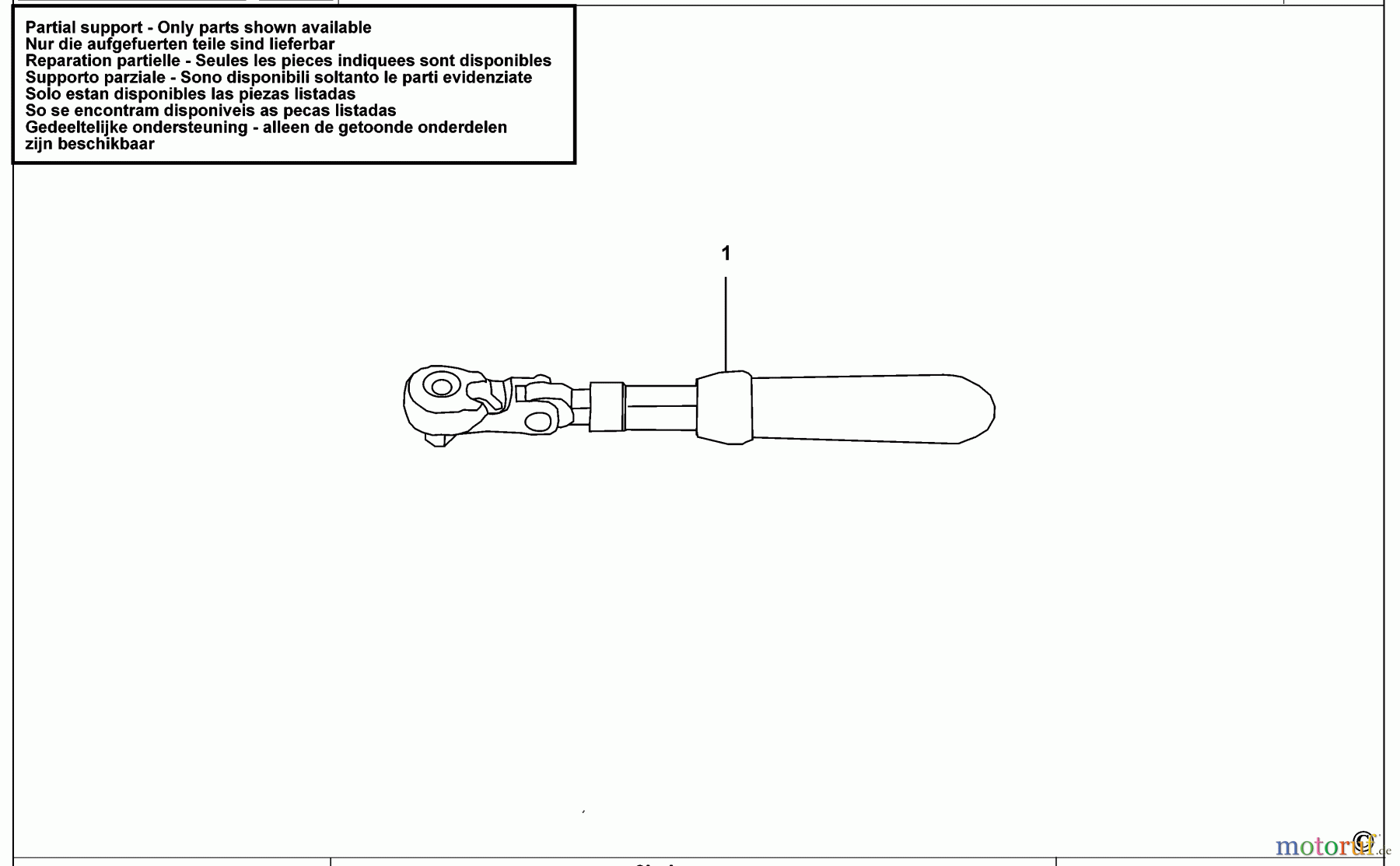 USAG AUTOMOTIVE TOOLS RATSCHE 237 FB 1/2 Seite 1