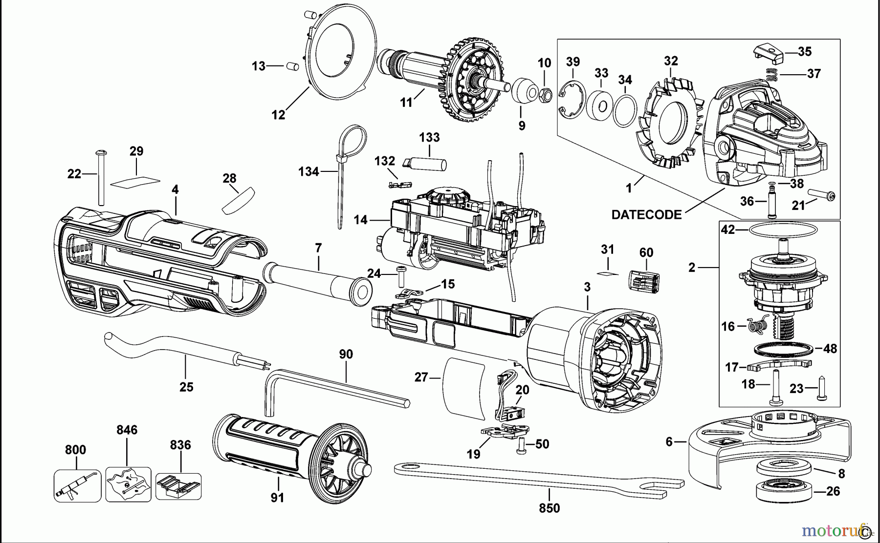  DEWALT METALLBEARBEITUNG WINKELSCHLEIFER 100-125MM KLEINER WINKELSCHLEIFER DWE4357 Seite 1