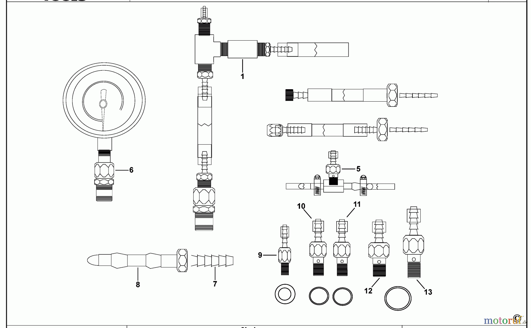  MAC AUTOMOTIVE TOOLS ÖLDRUCKPRÜFER FIT810B Seite 1