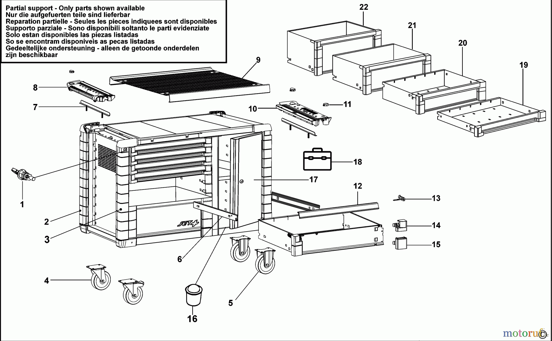  FACOM STORAGE WERKSTATTWAGEN JET.T6M3 Seite 1