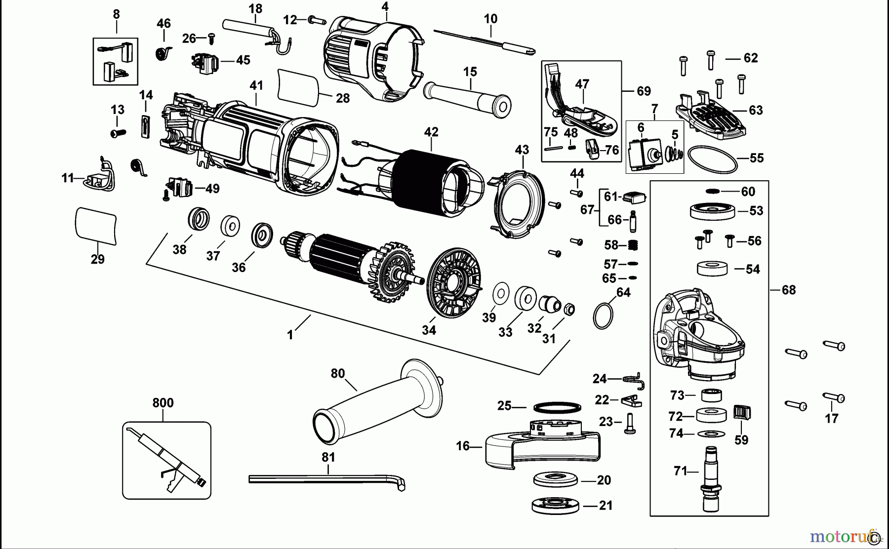  DEWALT METALLBEARBEITUNG WINKELSCHLEIFER 100-125MM KLEINER WINKELSCHLEIFER DWE4121 Seite 1