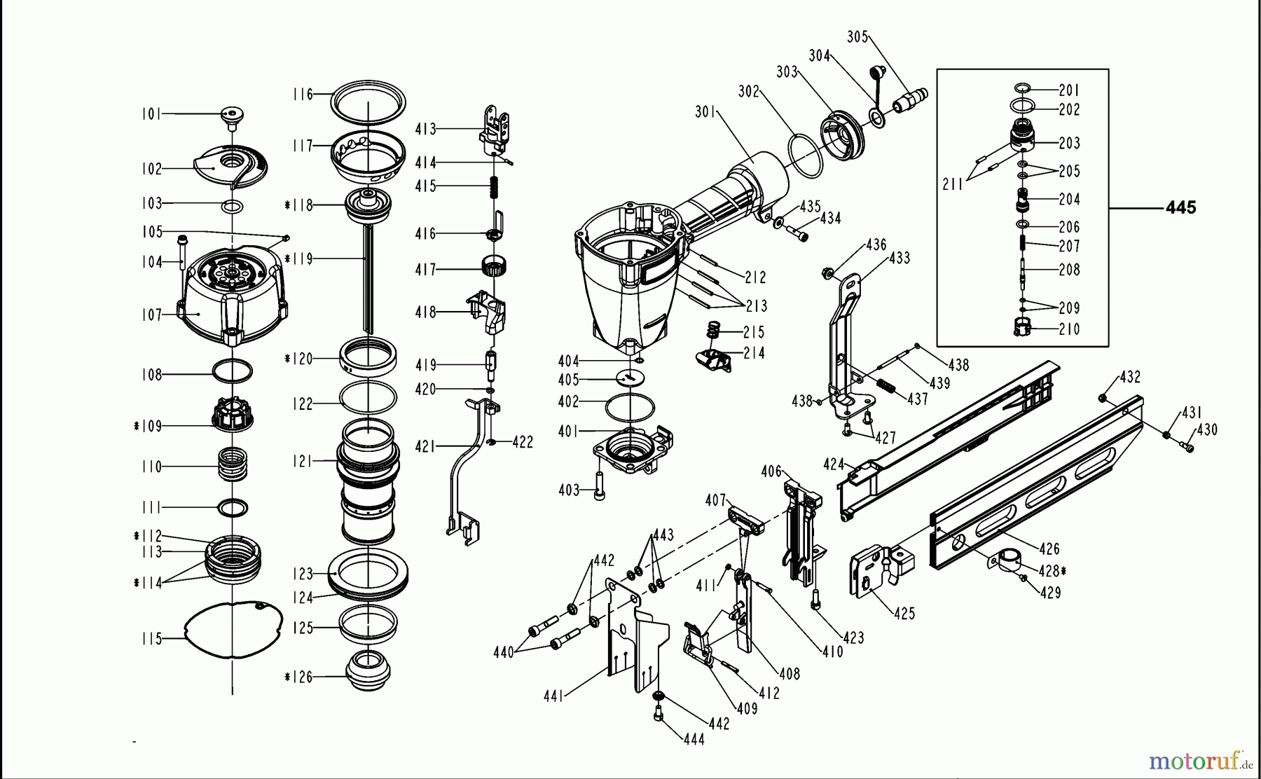BOSTITCH STAPLER HEFTER S5765-6-E Seite 1