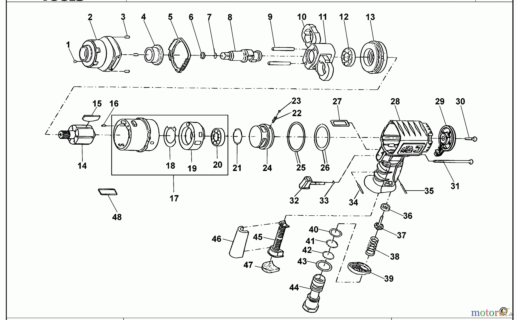  MAC POWER TOOLS SCHLAGSCHRAUBENSCHL. AWP280Q Seite 1