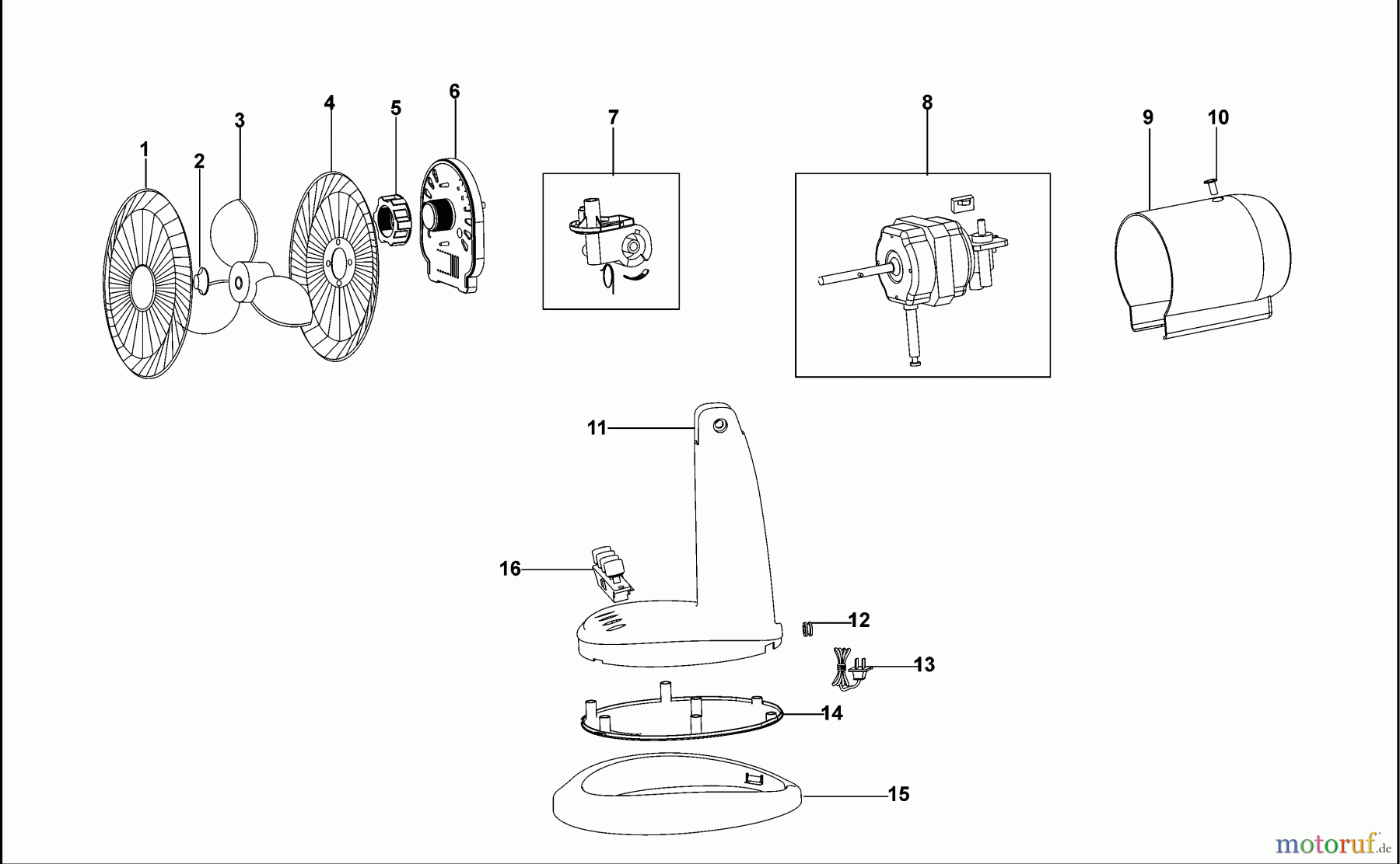 BLACK+DECKER HAUSHALT PERSÖNLICHE PFLEGE LÜFTER TISCH BXEFD41E Seite 1