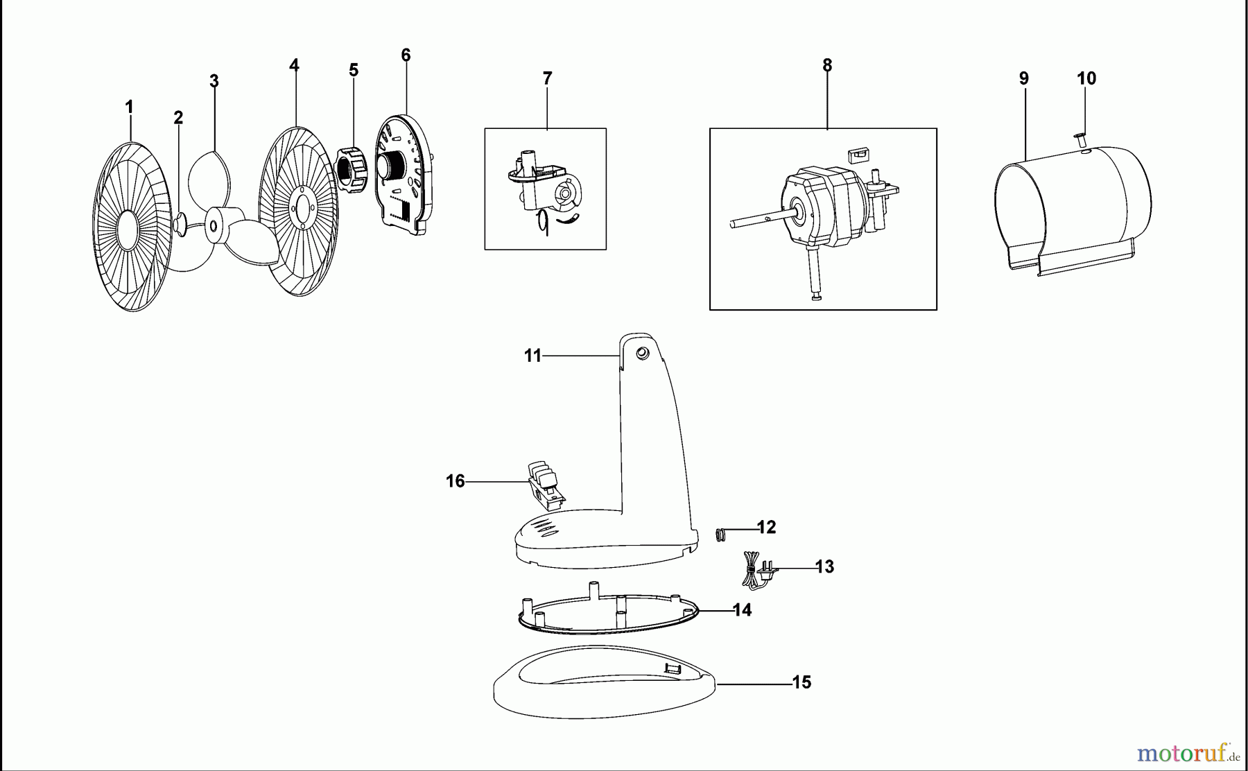 BLACK+DECKER HAUSHALT PERSÖNLICHE PFLEGE LÜFTER TISCH BXEFD42E Seite 1