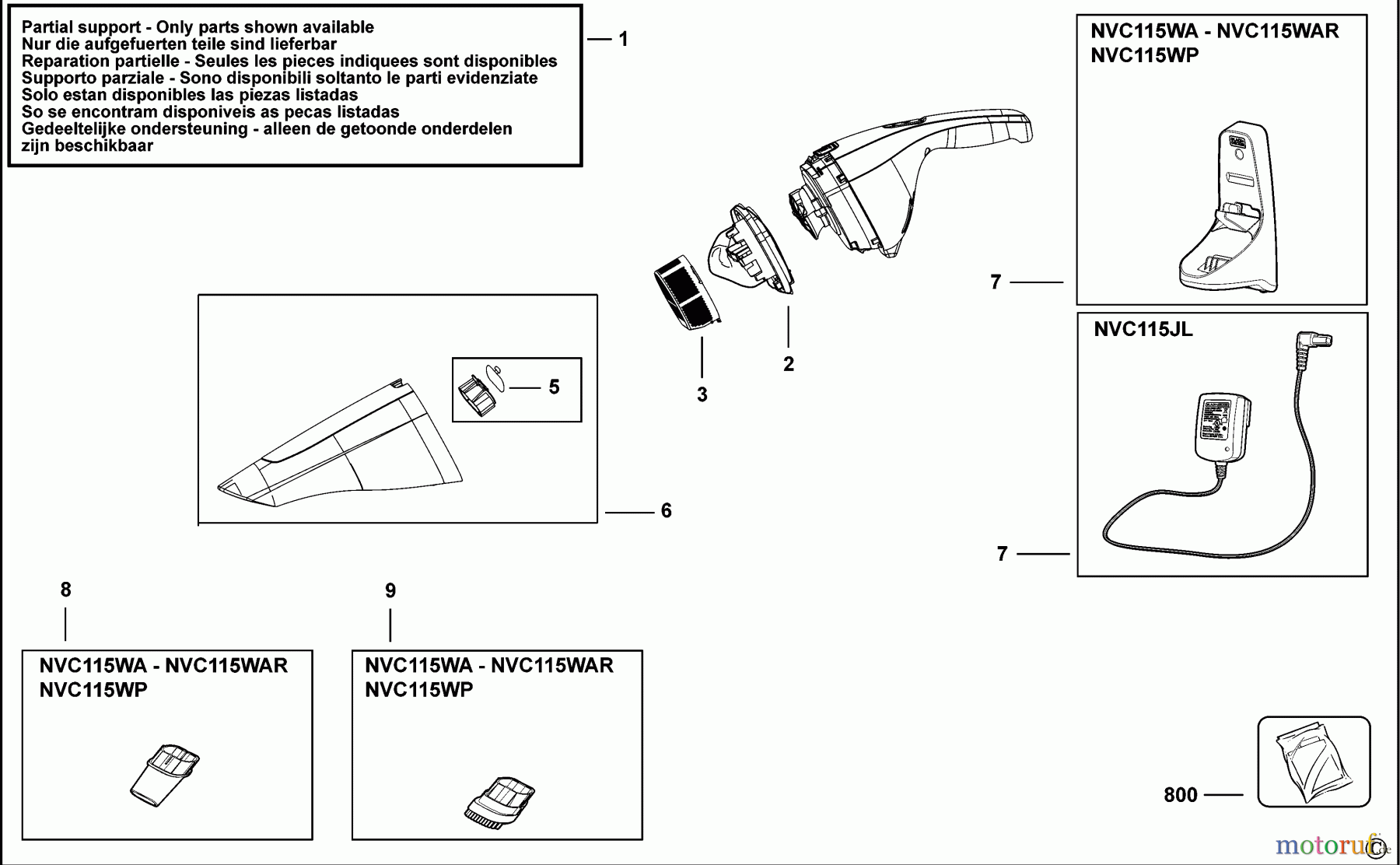  BLACK+DECKER HAUSHALT REINIGUNG STAUBSAUGER NVC115WAR Seite 1