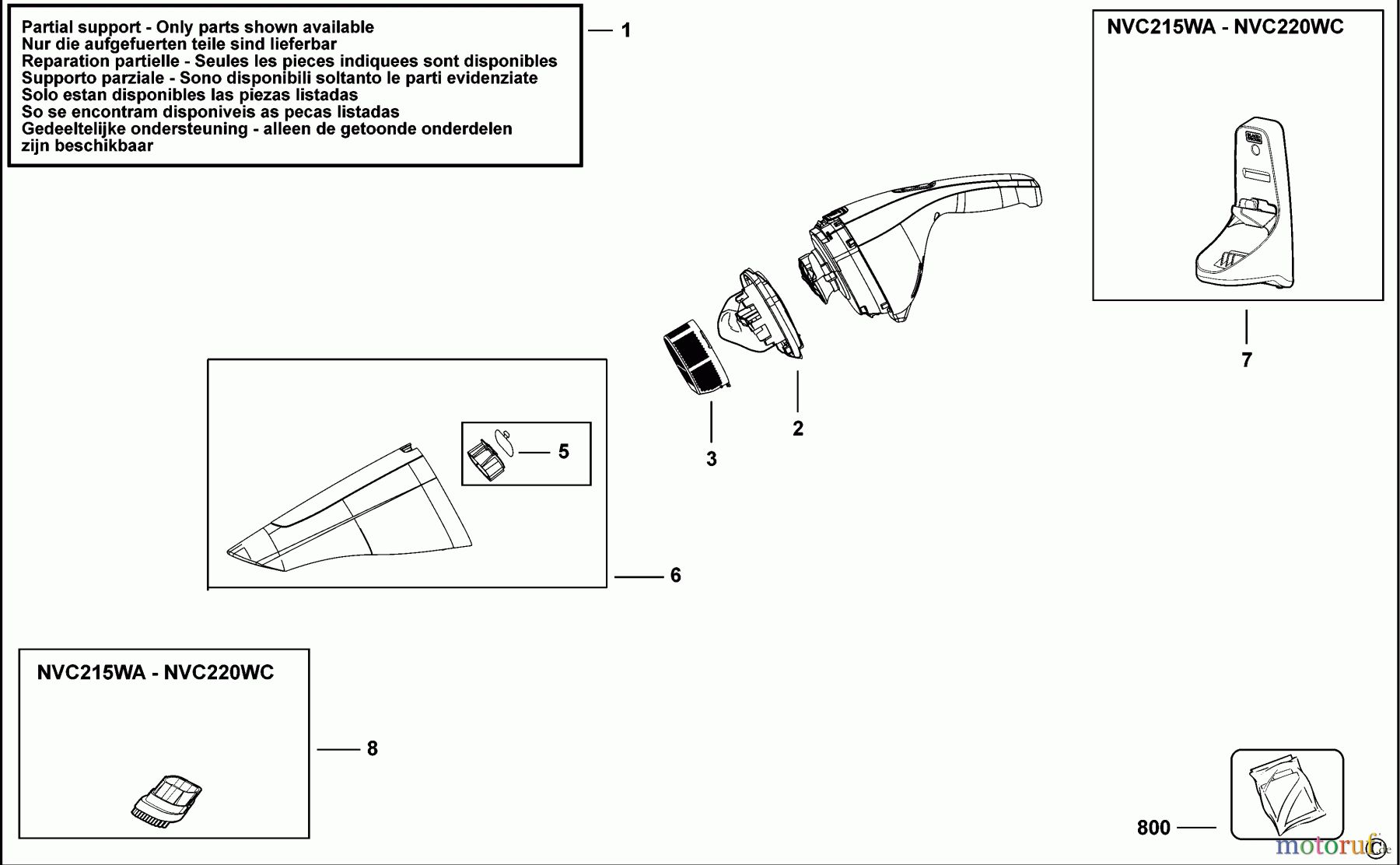  BLACK+DECKER HAUSHALT REINIGUNG STAUBSAUGER NVC215WA Seite 1