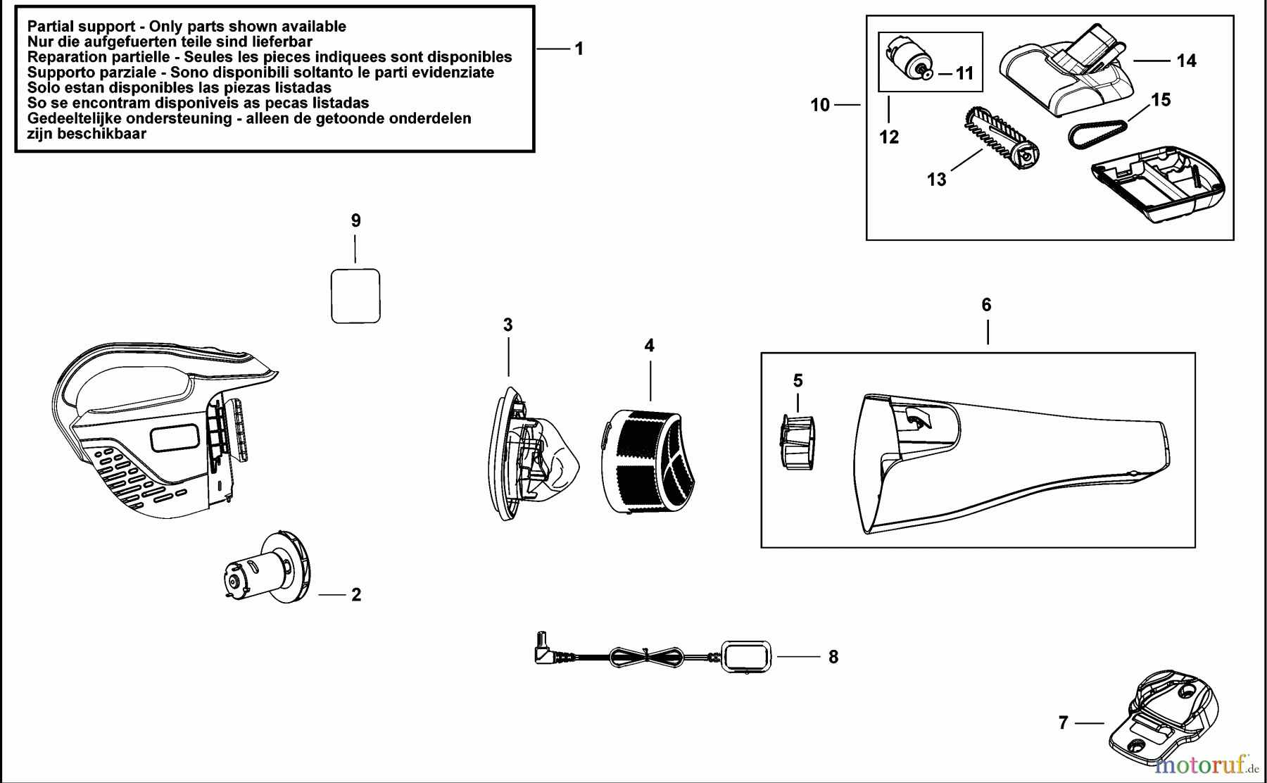 BLACK+DECKER HAUSHALT REINIGUNG STAUBSAUGER DVB315JP Seite 1
