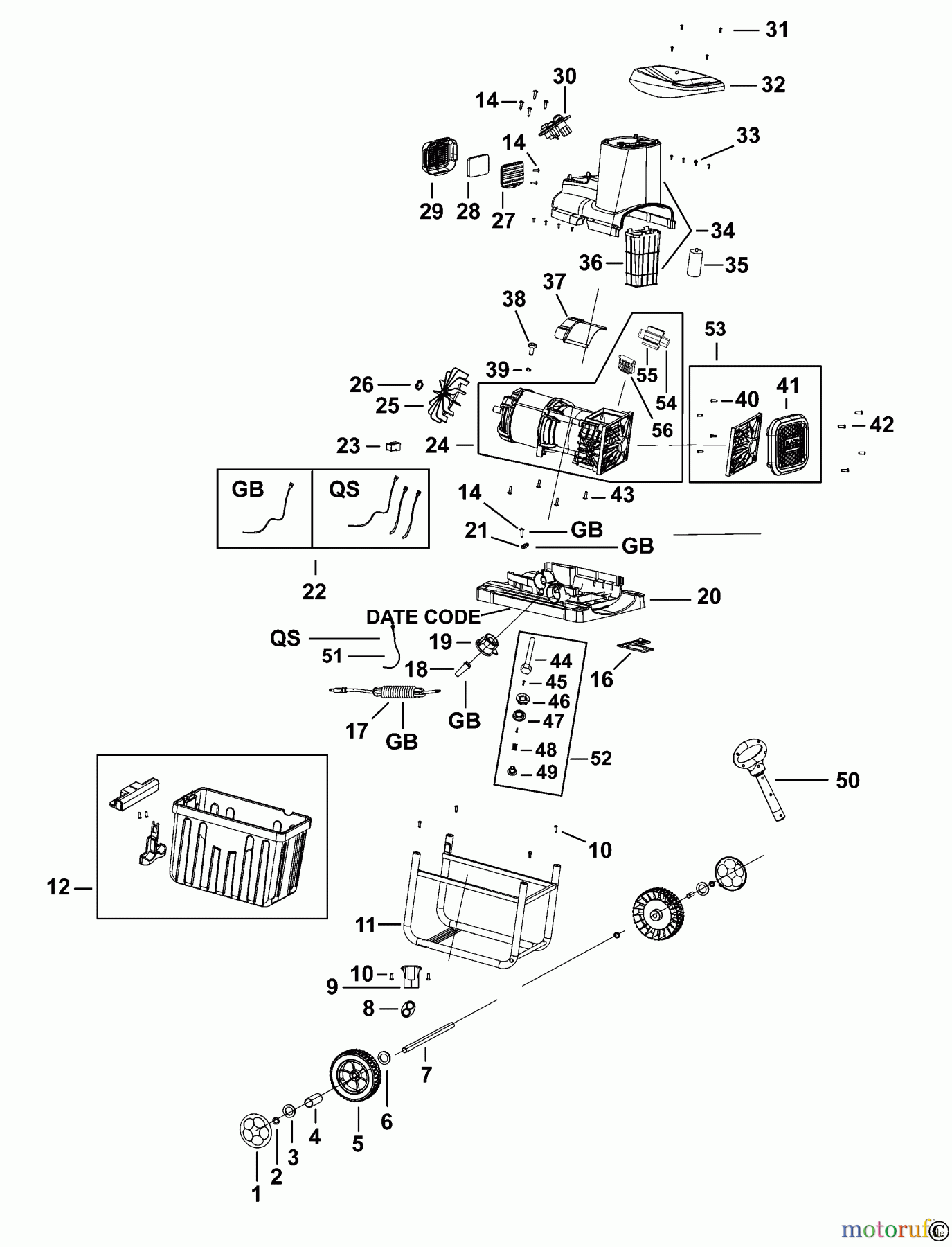 BLACK+DECKER AUSSERHALB RASENMÄHER, HÄCKSLER UND KEHRMASCHINEN SCHREDDER BEGAS5800 Seite 1