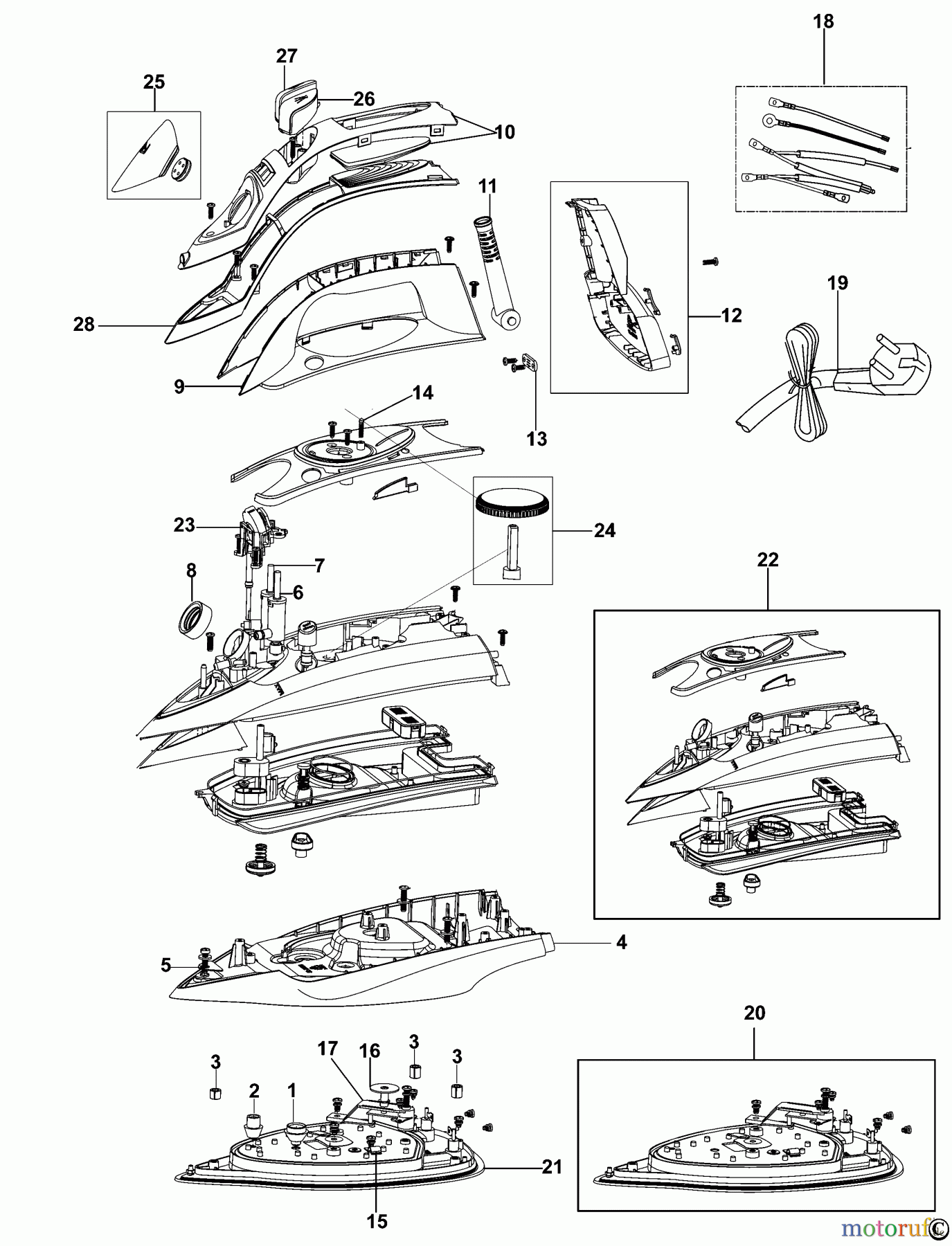BLACK+DECKER HAUSHALT BÜGELEISEN DAMPFBÜGELEISEN BXIR2602E Seite 1
