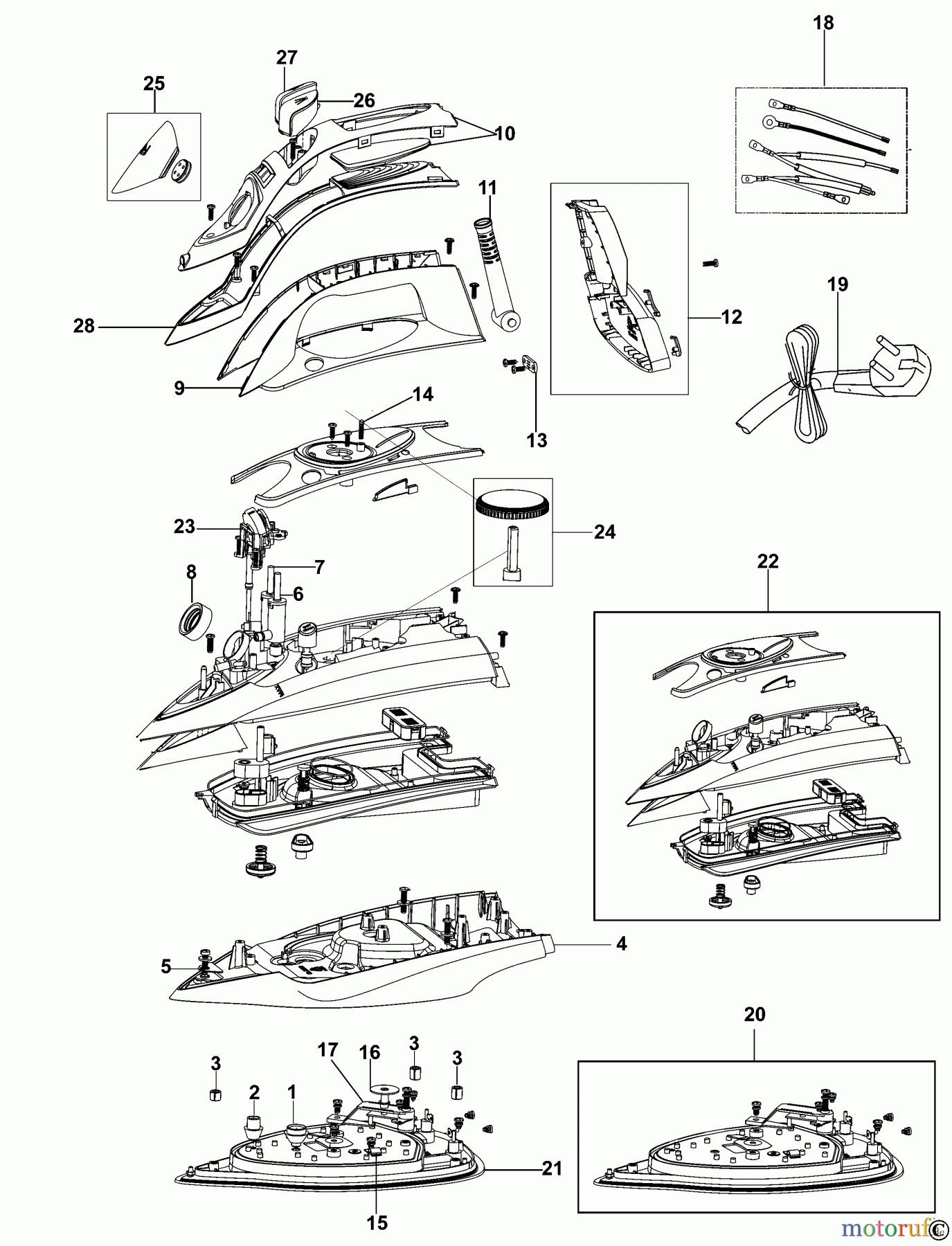 BLACK+DECKER HAUSHALT BÜGELEISEN DAMPFBÜGELEISEN BXIR2402E Seite 1