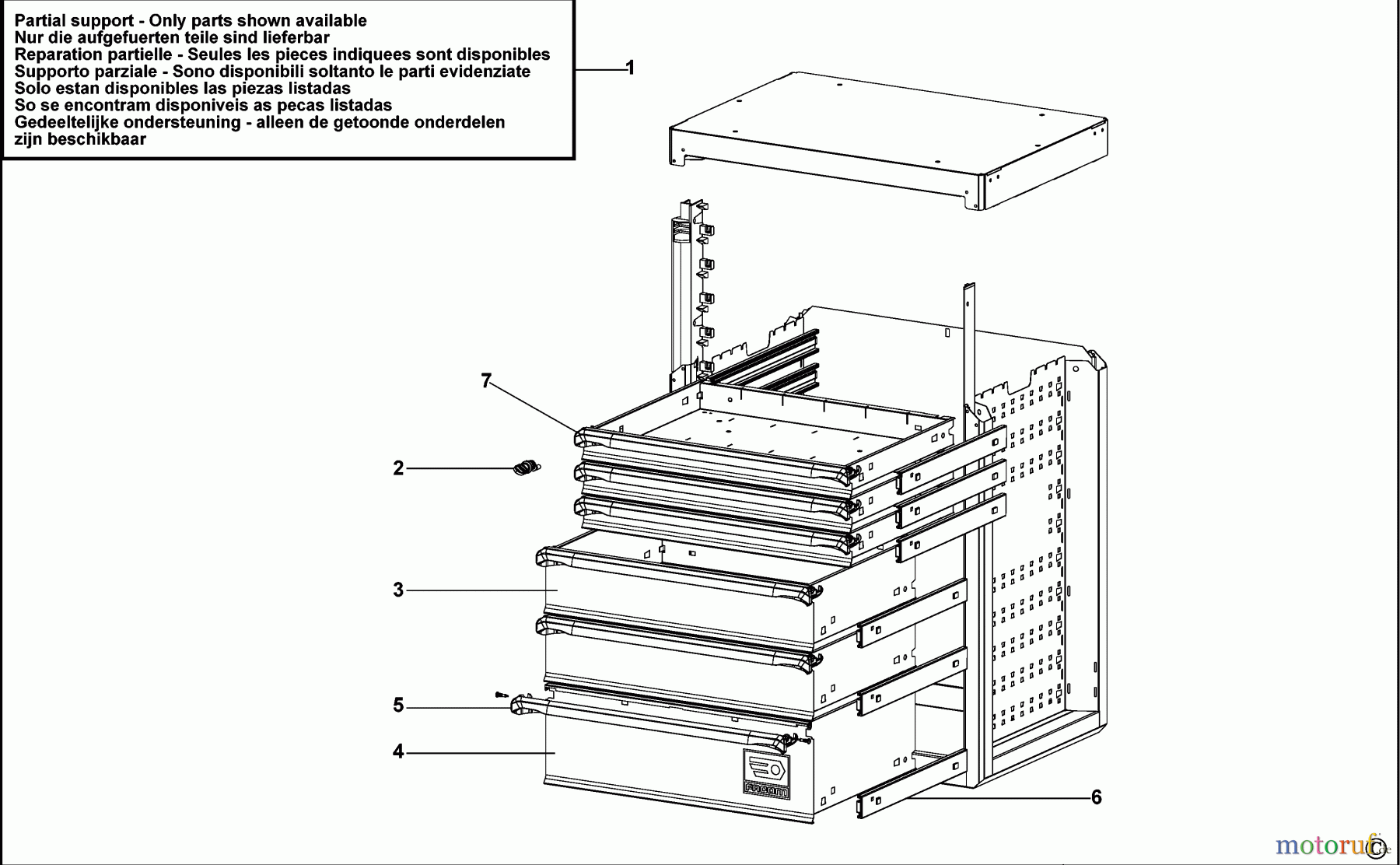 FACOM STORAGE SCHUBLADENSCHRANK RWS-MBS6T Seite 1