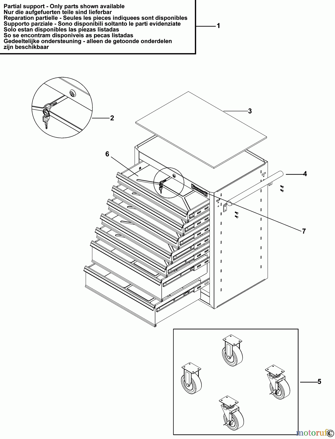  SIDCHROME STORAGE SCHUBLADENSCHRANK SCMT30305 Seite 1