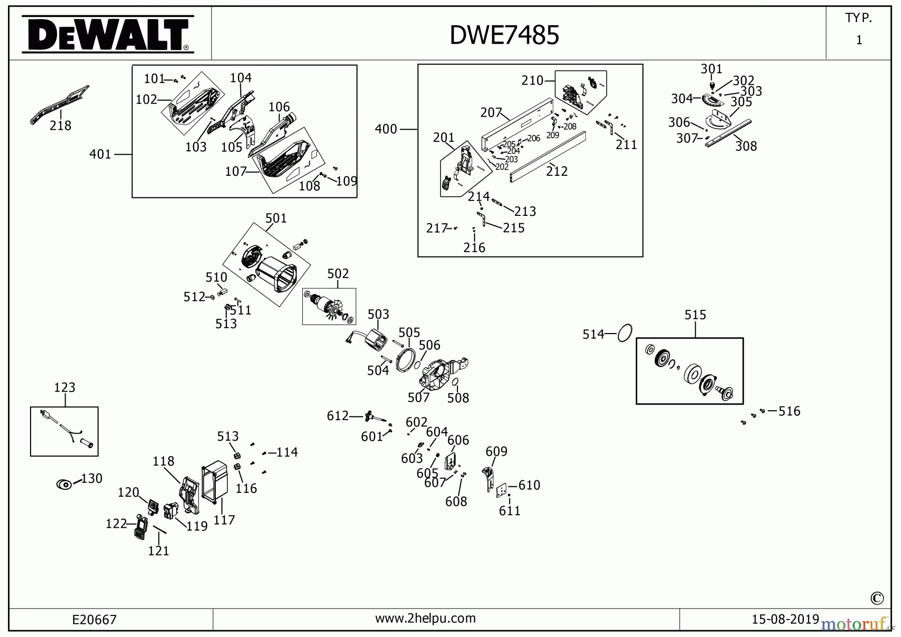 DEWALT HOLZARBEITEN UNIVERSAL-SÄGEN TISCH SAGEN DWE7485 Seite 4
