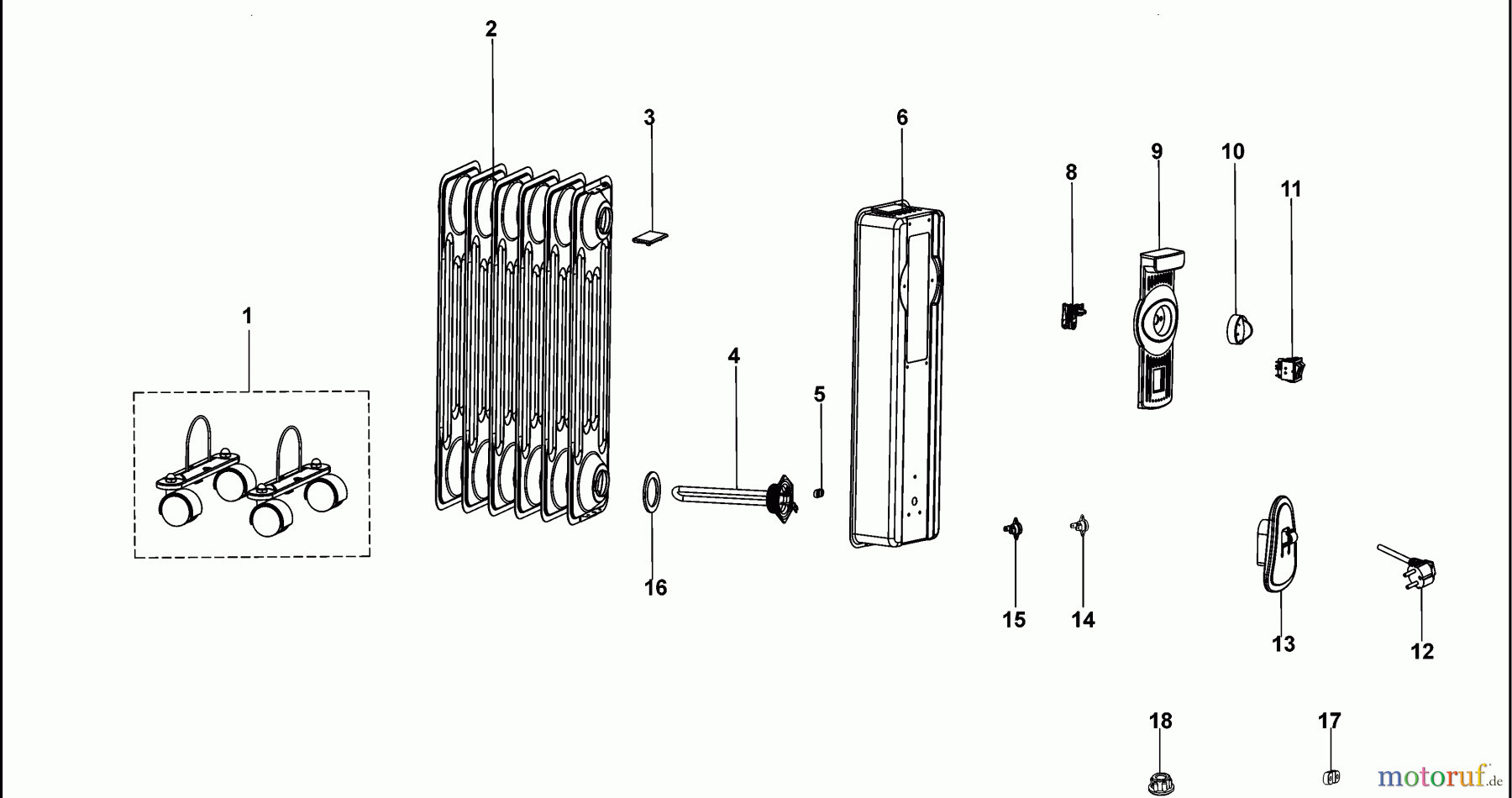 BLACK+DECKER HAUSHALT HEIZUNG ÖLHEIZKÖRPER BXRA2000E Seite 1