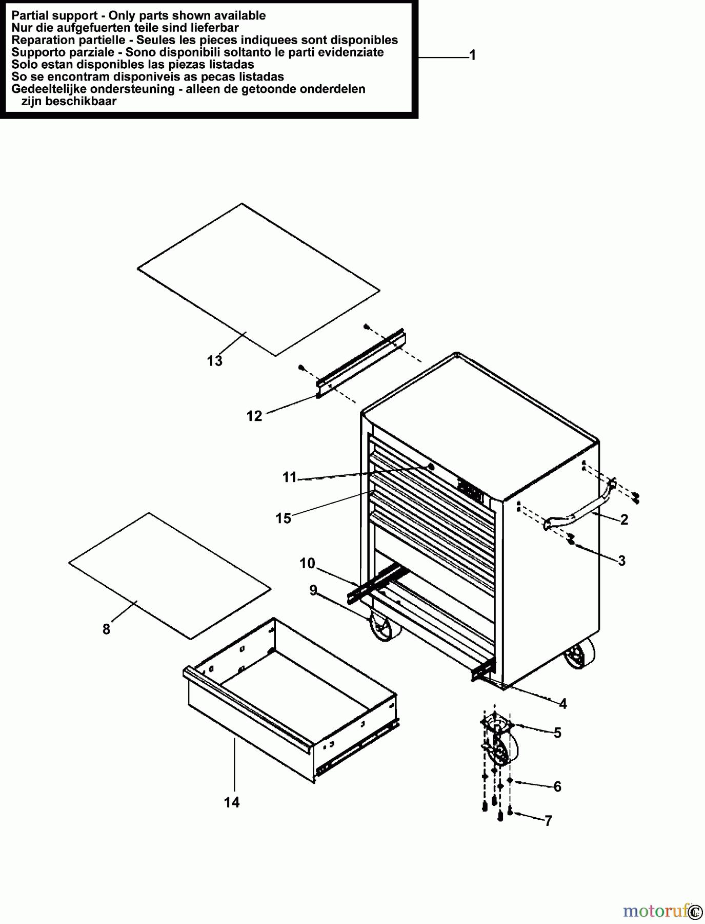  STANLEY STORAGE WORKCENTRES WERKSTATTWAGEN STST98182-1 Seite 1
